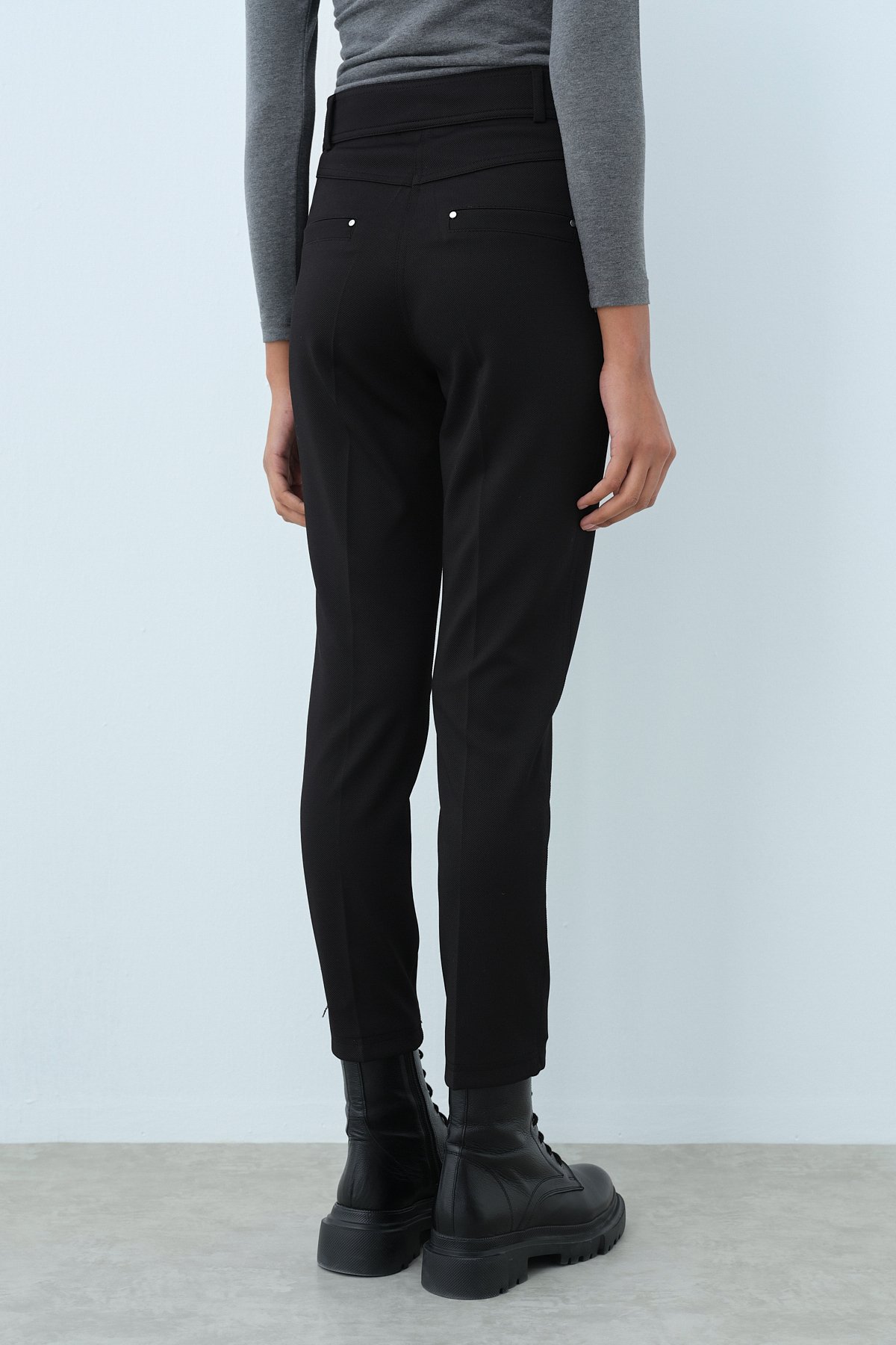 NİHAN Pants Nihan Basic Dar Paça Pantolon  Siyah_modest