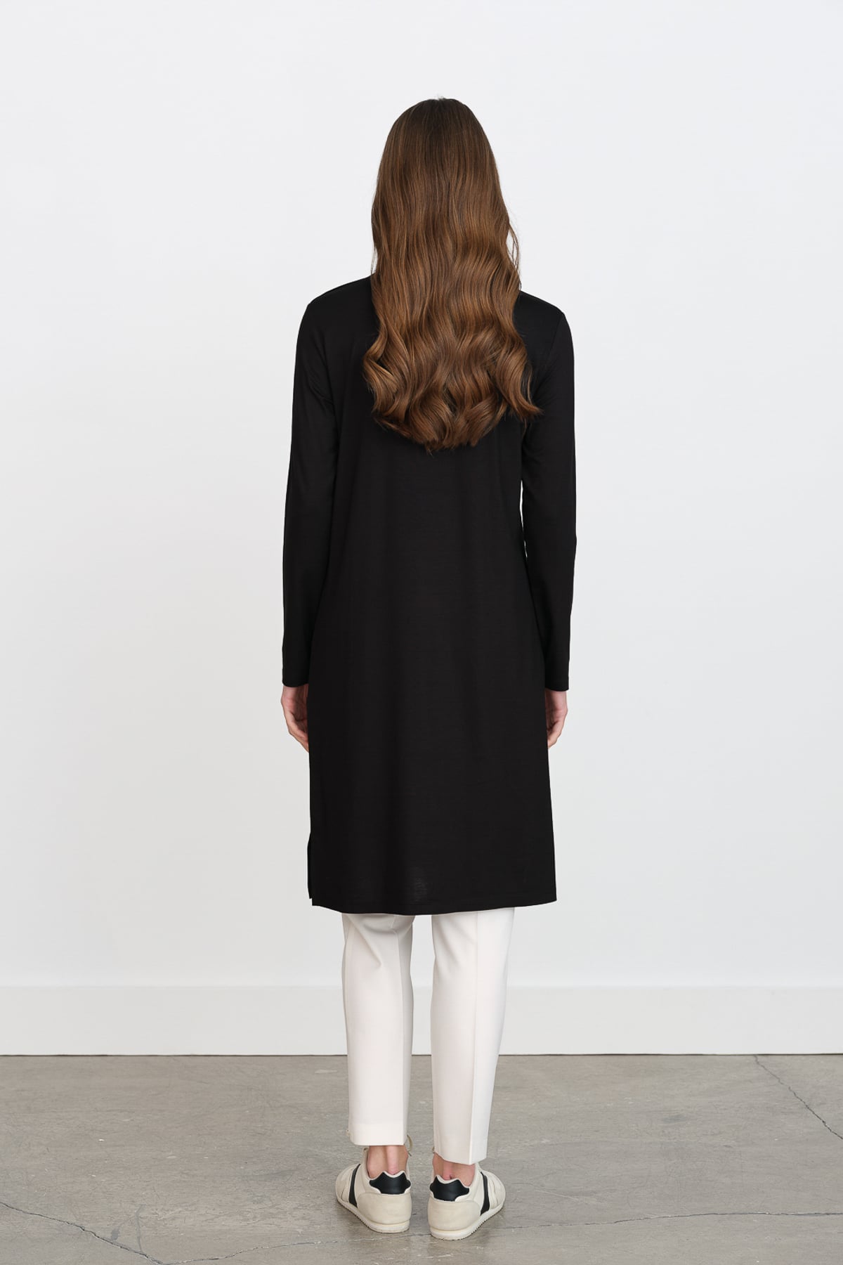 NİHAN Tunik Nihan Basic Penye Tunik  Siyah_modest