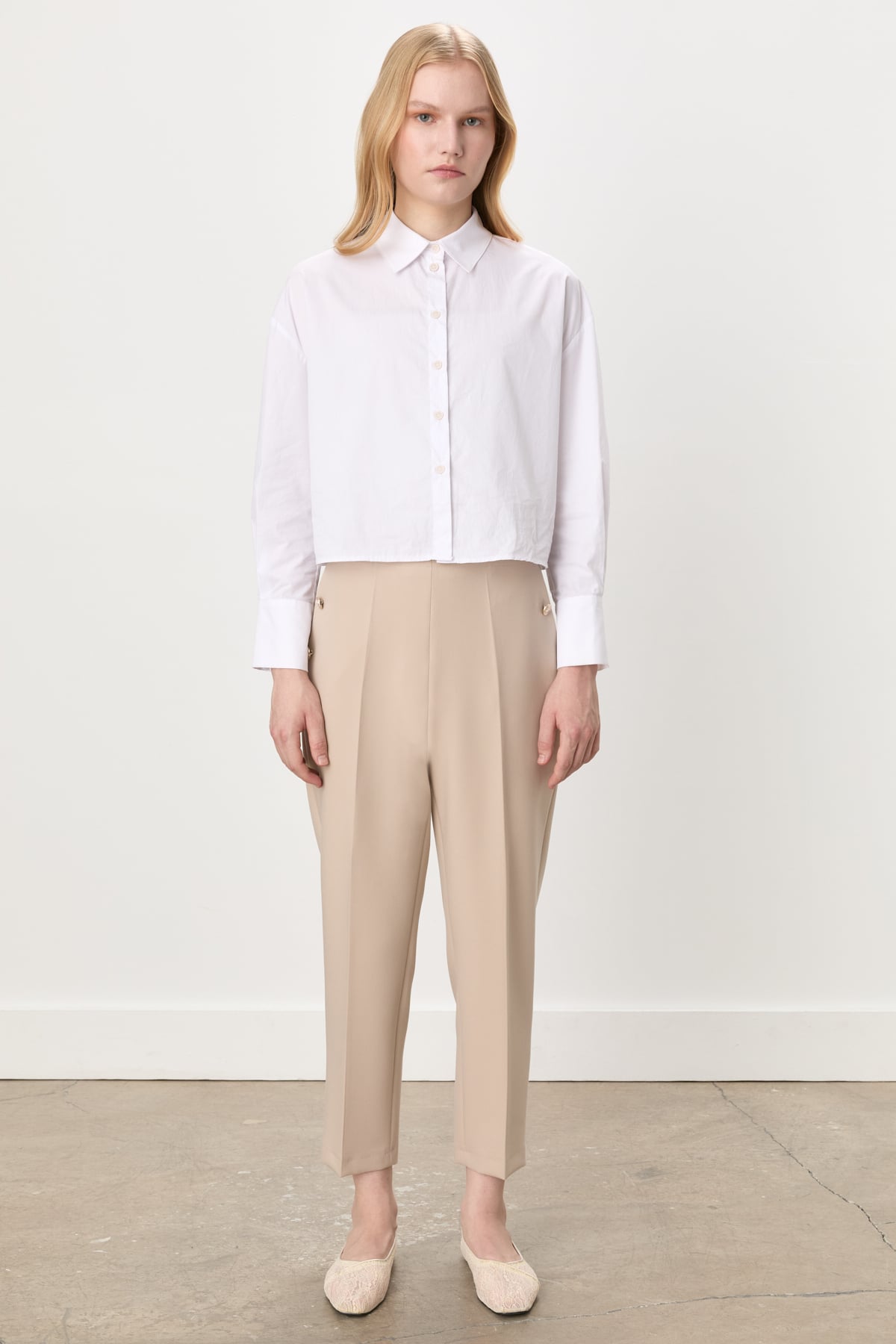 NİHAN Pantolon Nihan Blazer Pantolon  Bej_modest