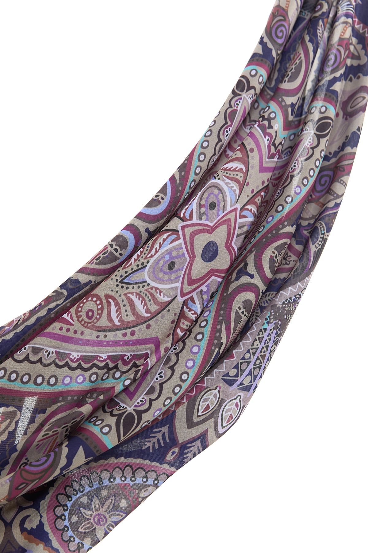 NİHAN Scarfs Nihan Desenli Soft Eşarp  Mor_modest