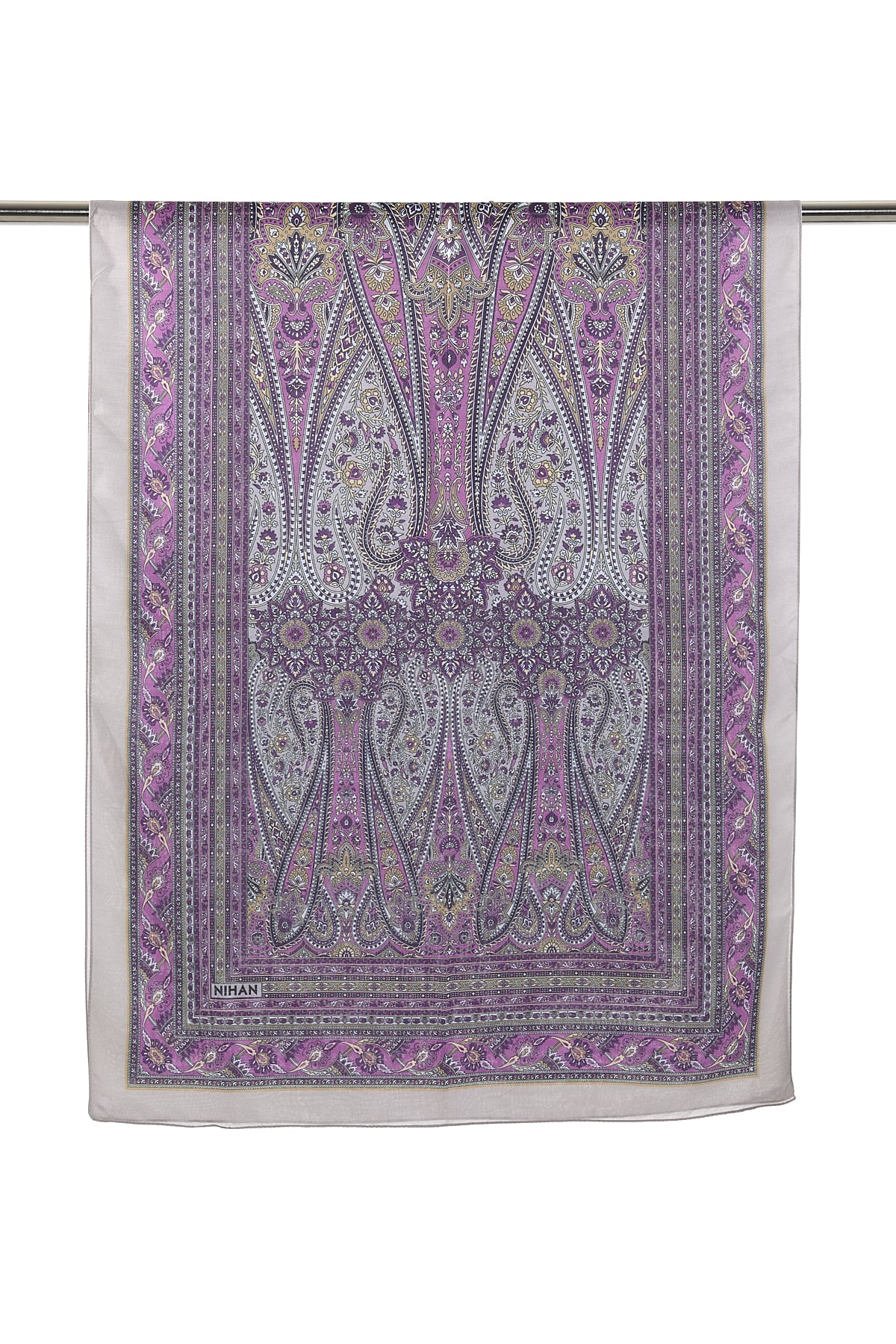 NİHAN Shawl Nihan Desenli Soft Şal  Lila_modest