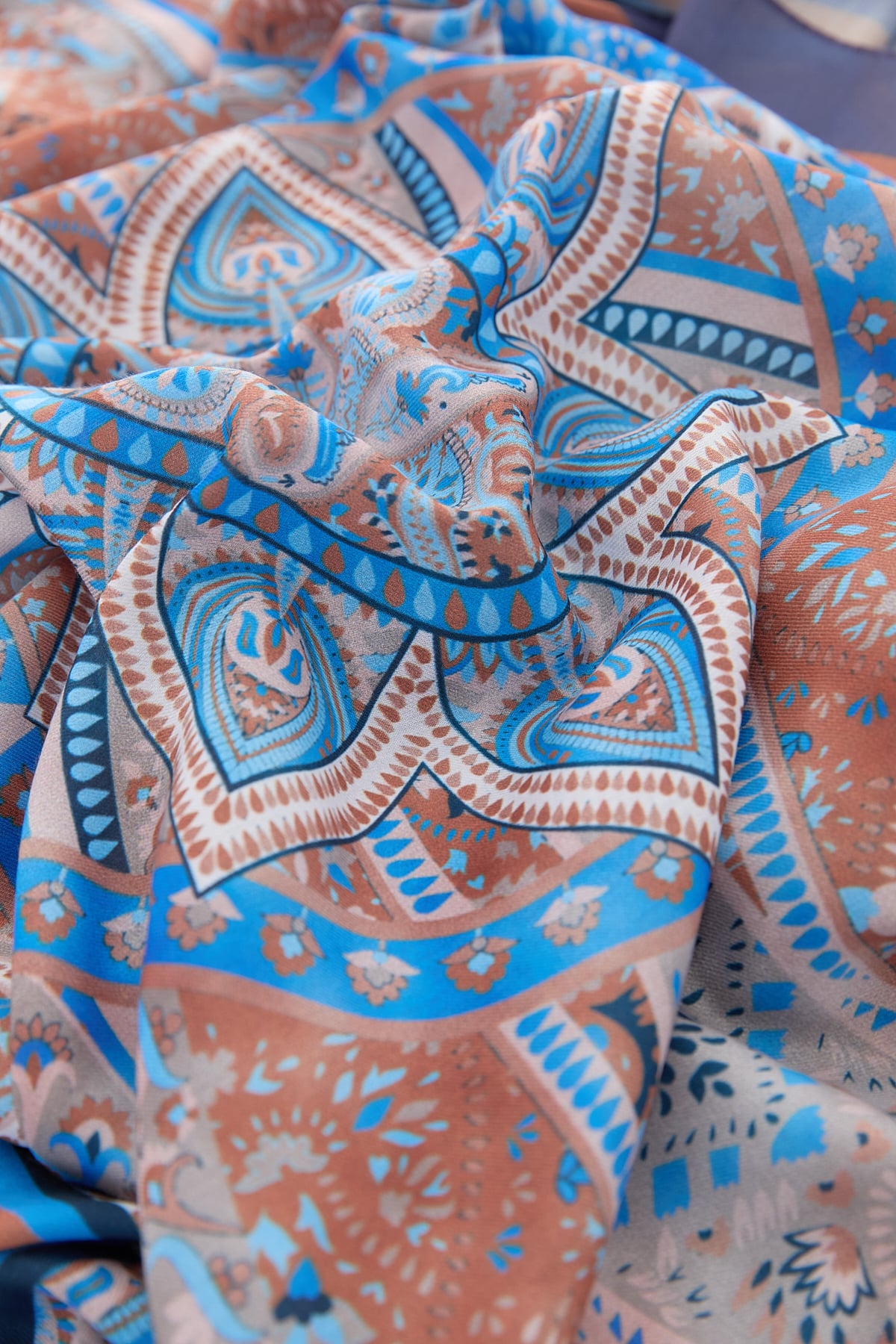 NİHAN Shawl Nihan Desenli Soft Şal  Mor_modest