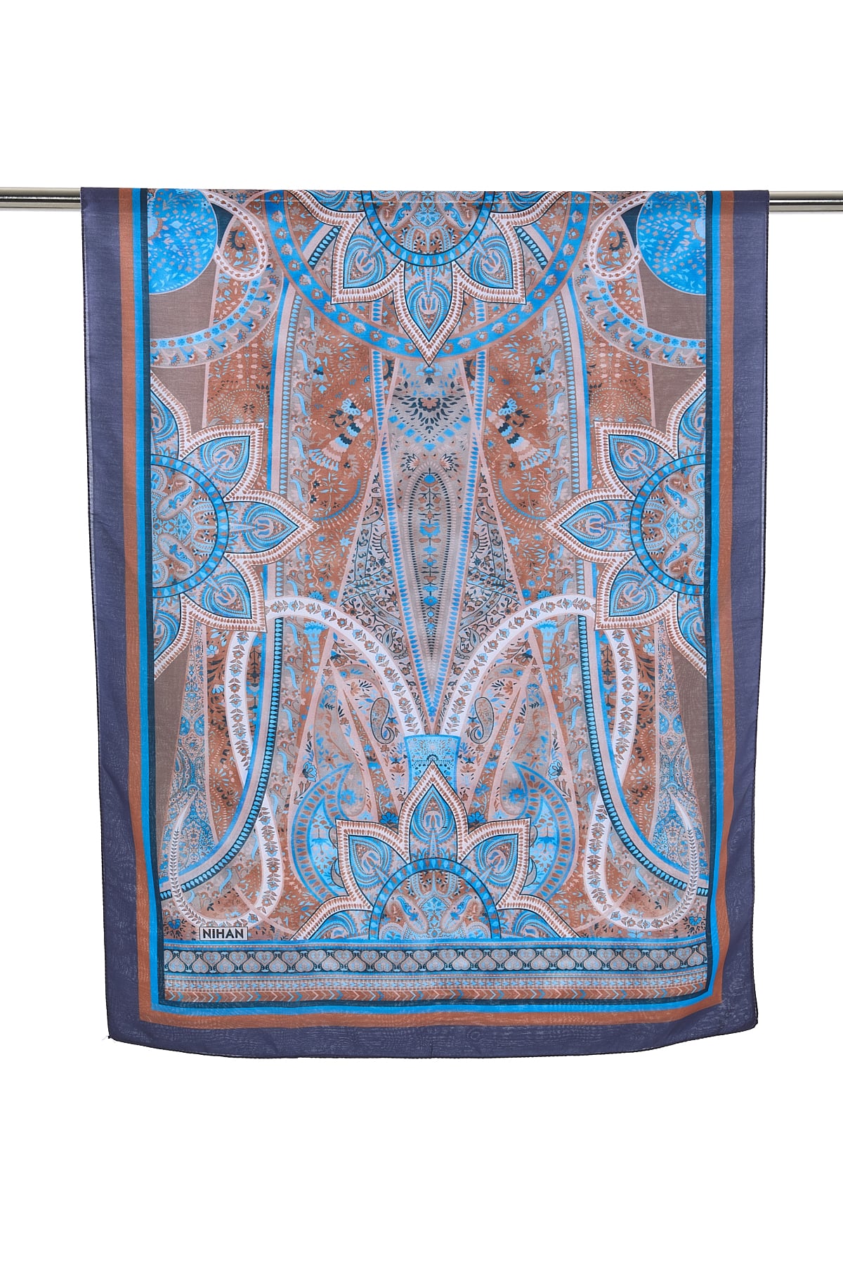 NİHAN Shawl Nihan Desenli Soft Şal  Mor_modest