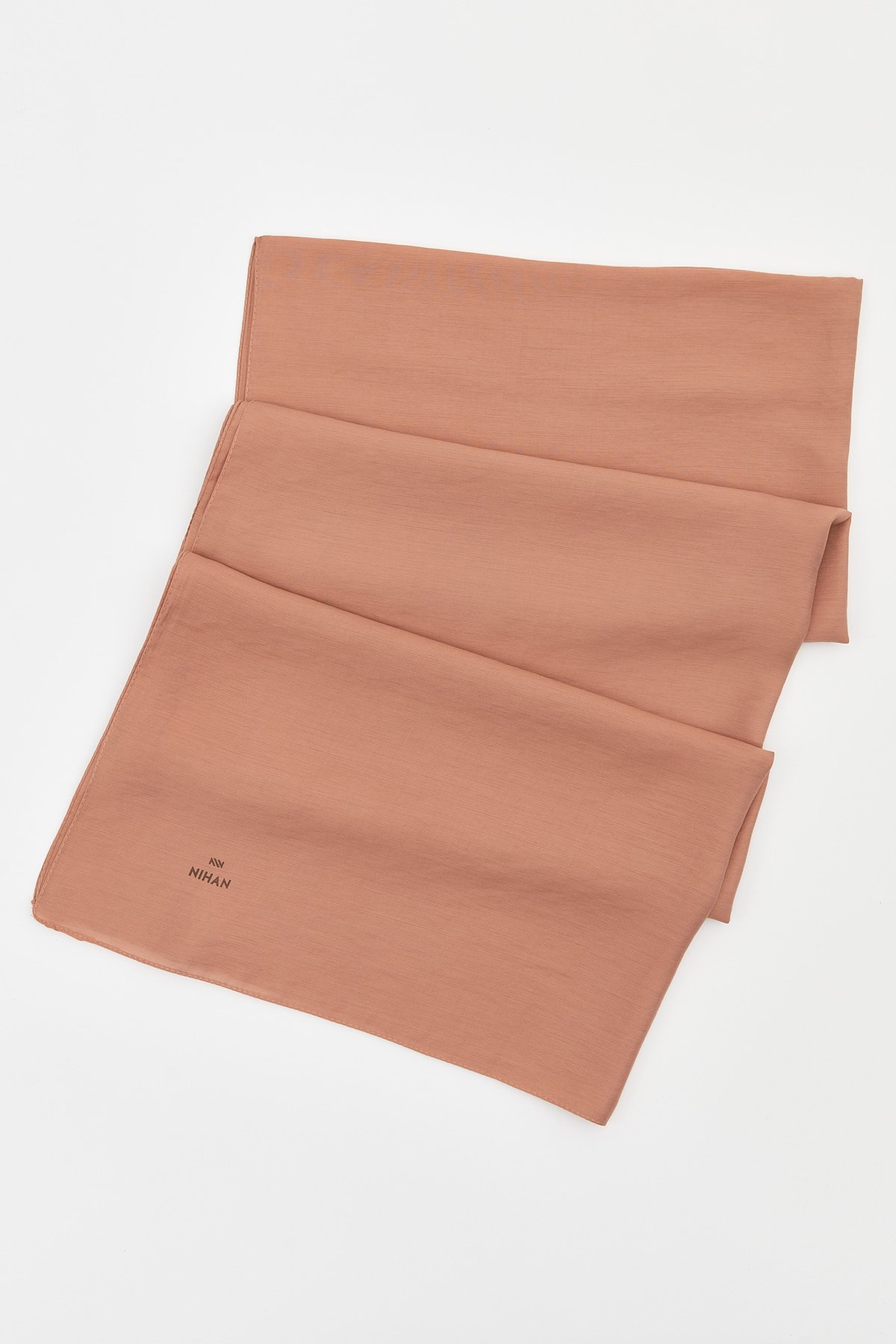 NİHAN Shawl Nihan Düz Stil Şal  Kahve_modest