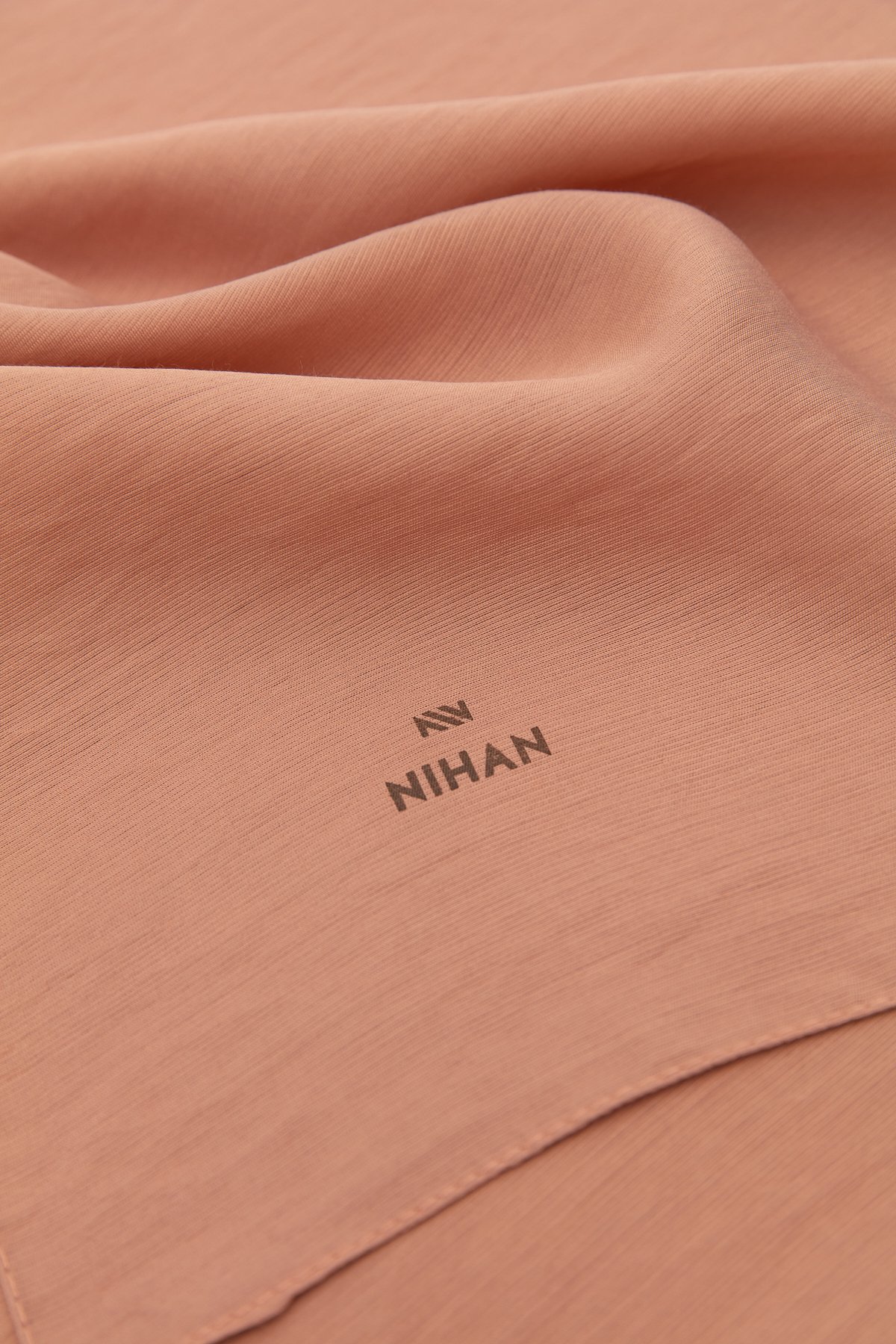 NİHAN Shawl Nihan Düz Stil Şal  Kahve_modest