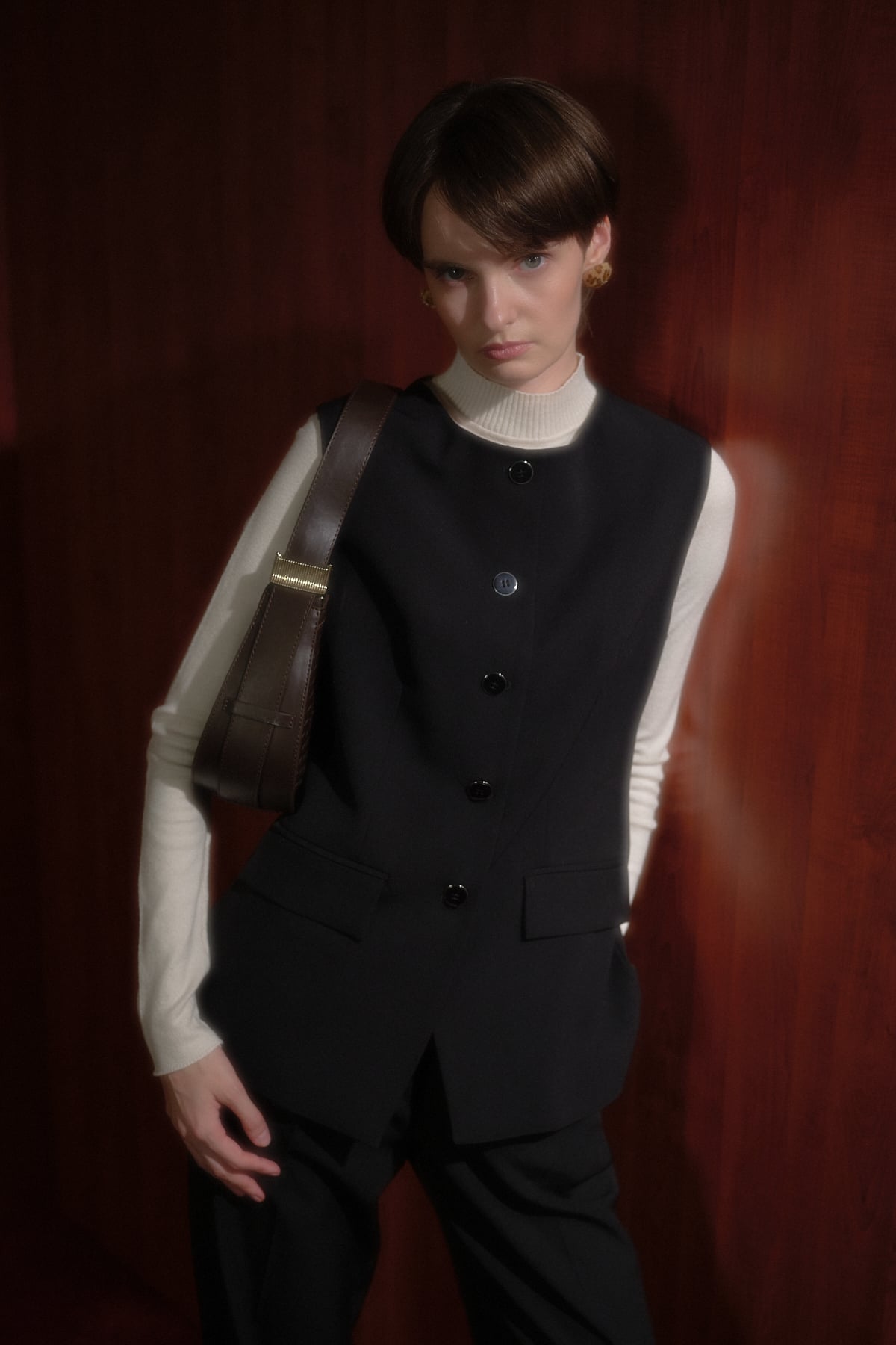 NİHAN Vest Nihan Fit Klasik Yelek  Siyah_modest
