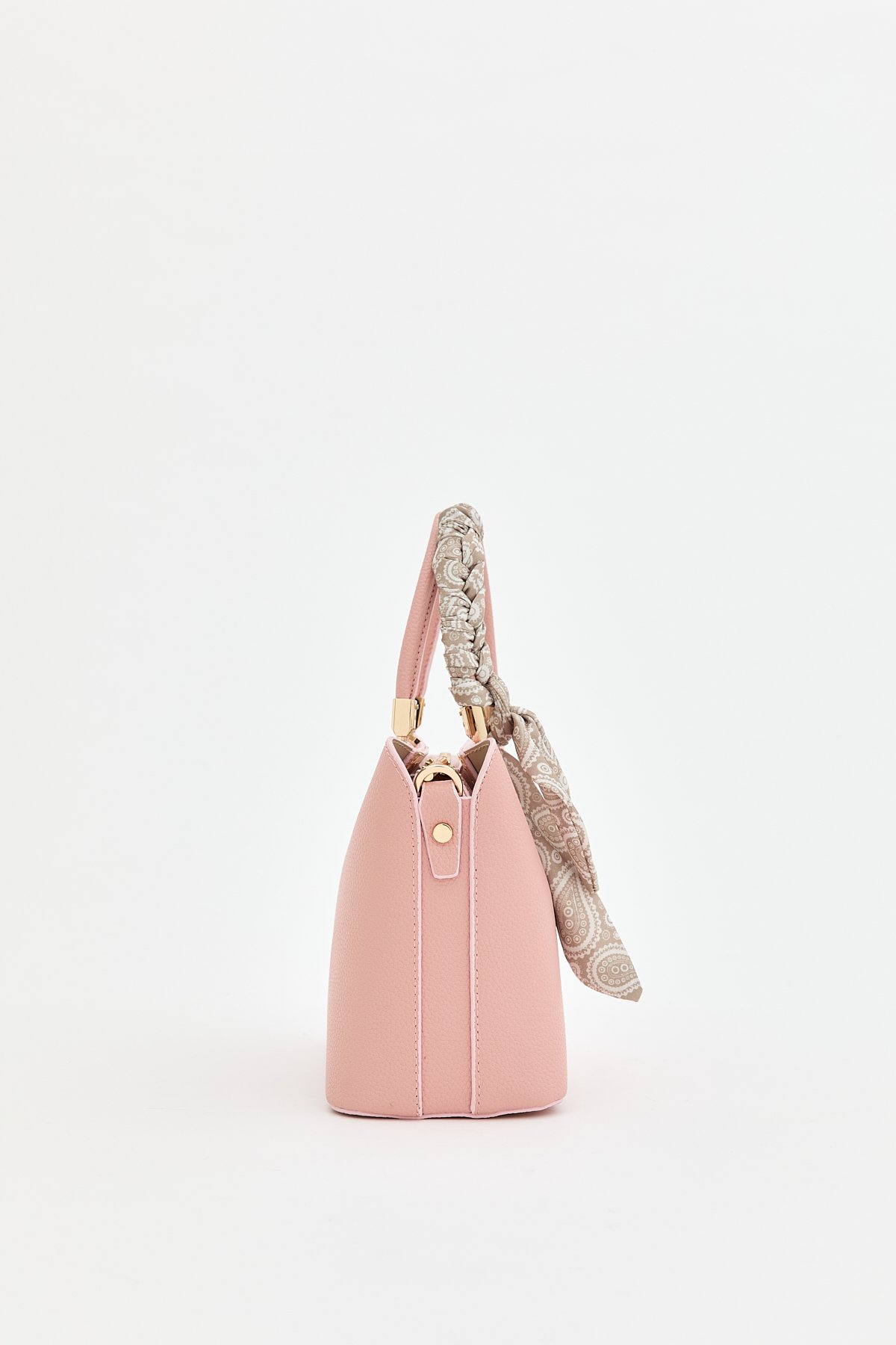 NİHAN Bags Nihan Fularlı Tote Çanta  Pudra_modest