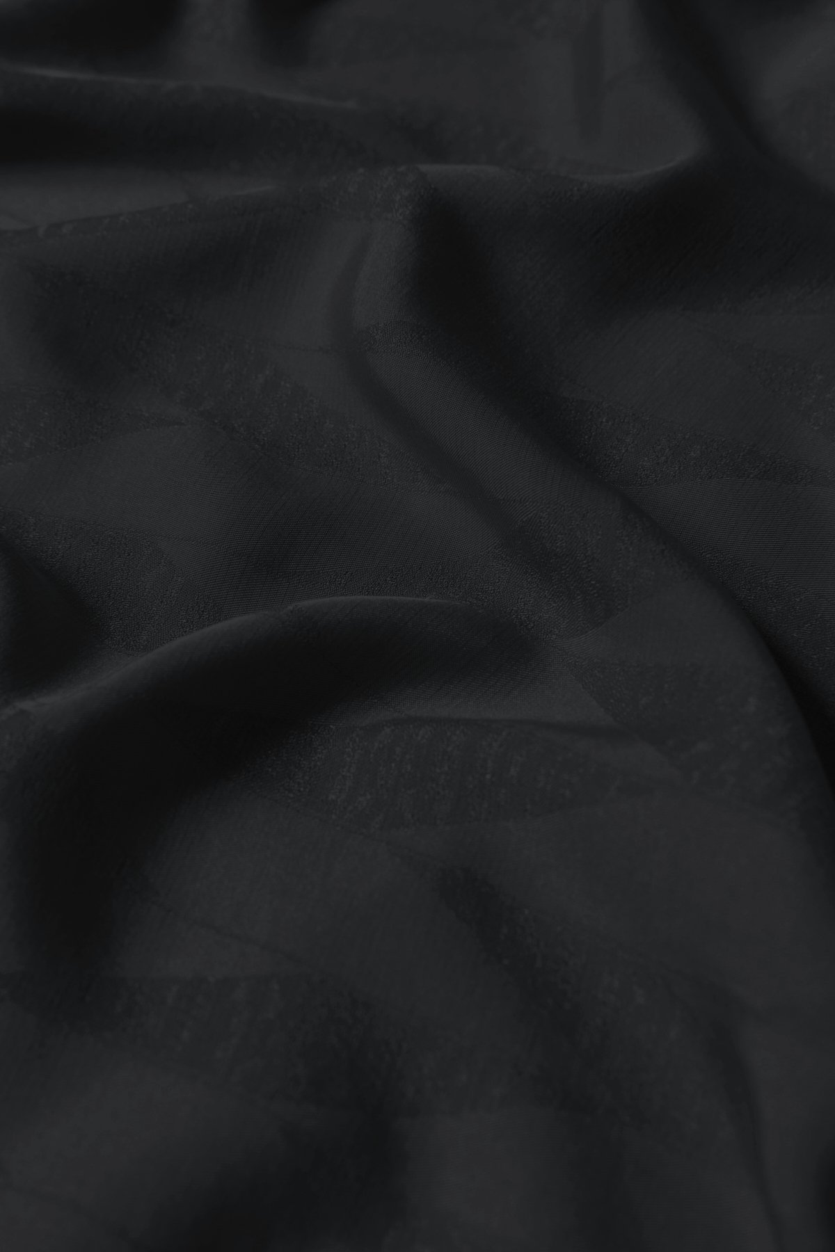NİHAN Stil Şal Nihan Geometrik Desen Modal Şal  Siyah_modest