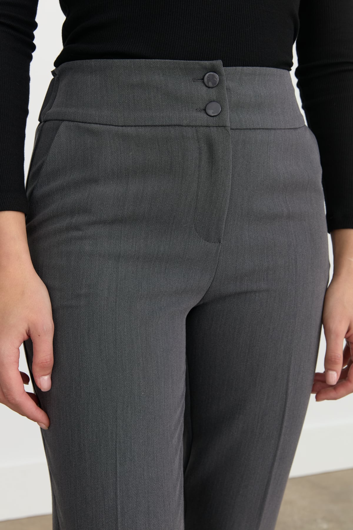 NİHAN Pantolon Nihan Havuç Pantolon  Gri_modest