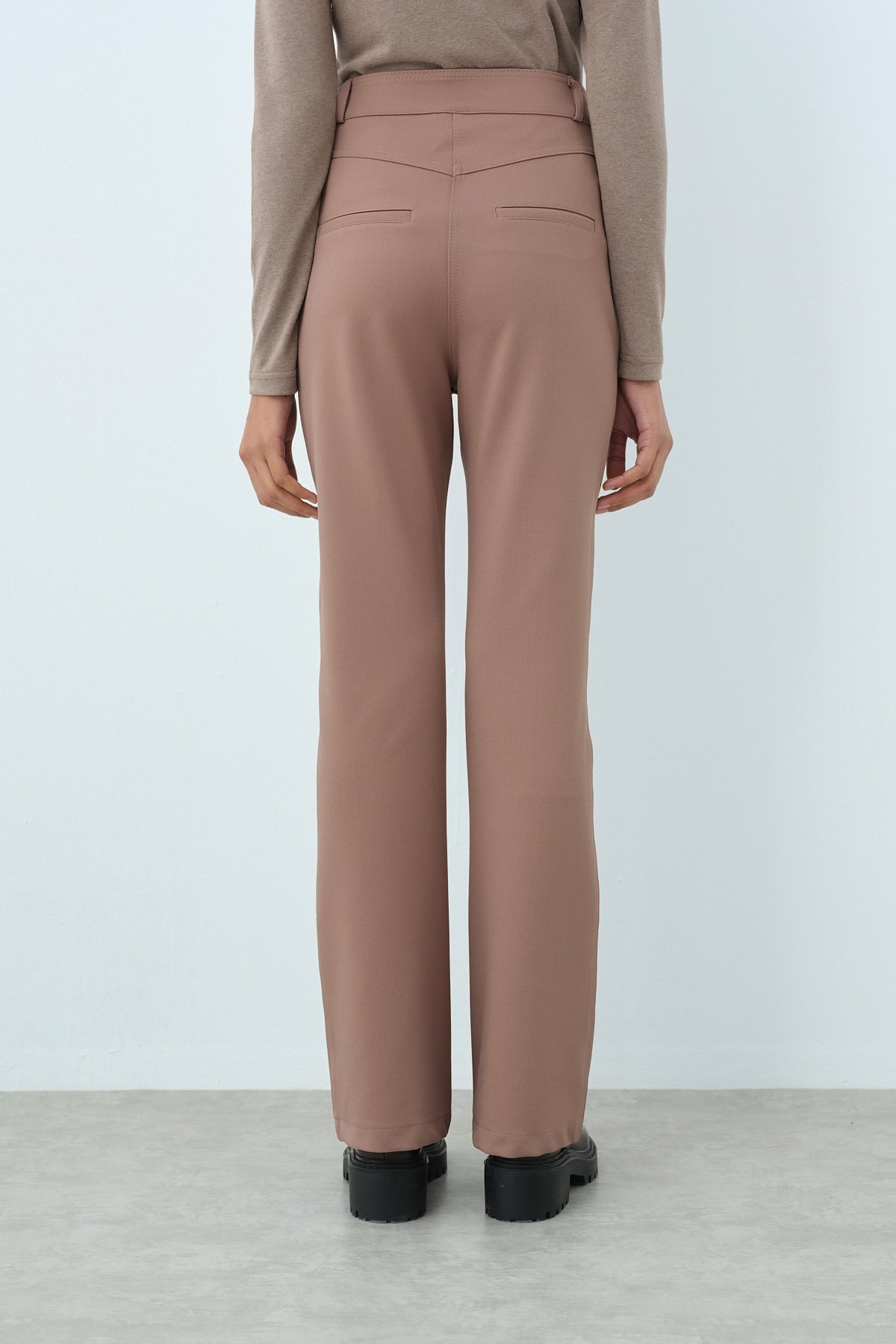 NİHAN Pants Nihan İspanyol Paça Pantolon  Vizon_modest