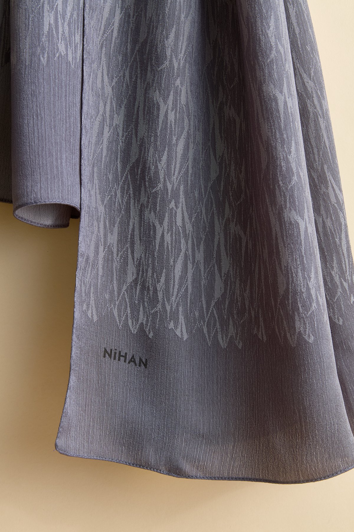 NİHAN Stil Şal Nihan Jakar Desenli Şal  Antrasit_modest