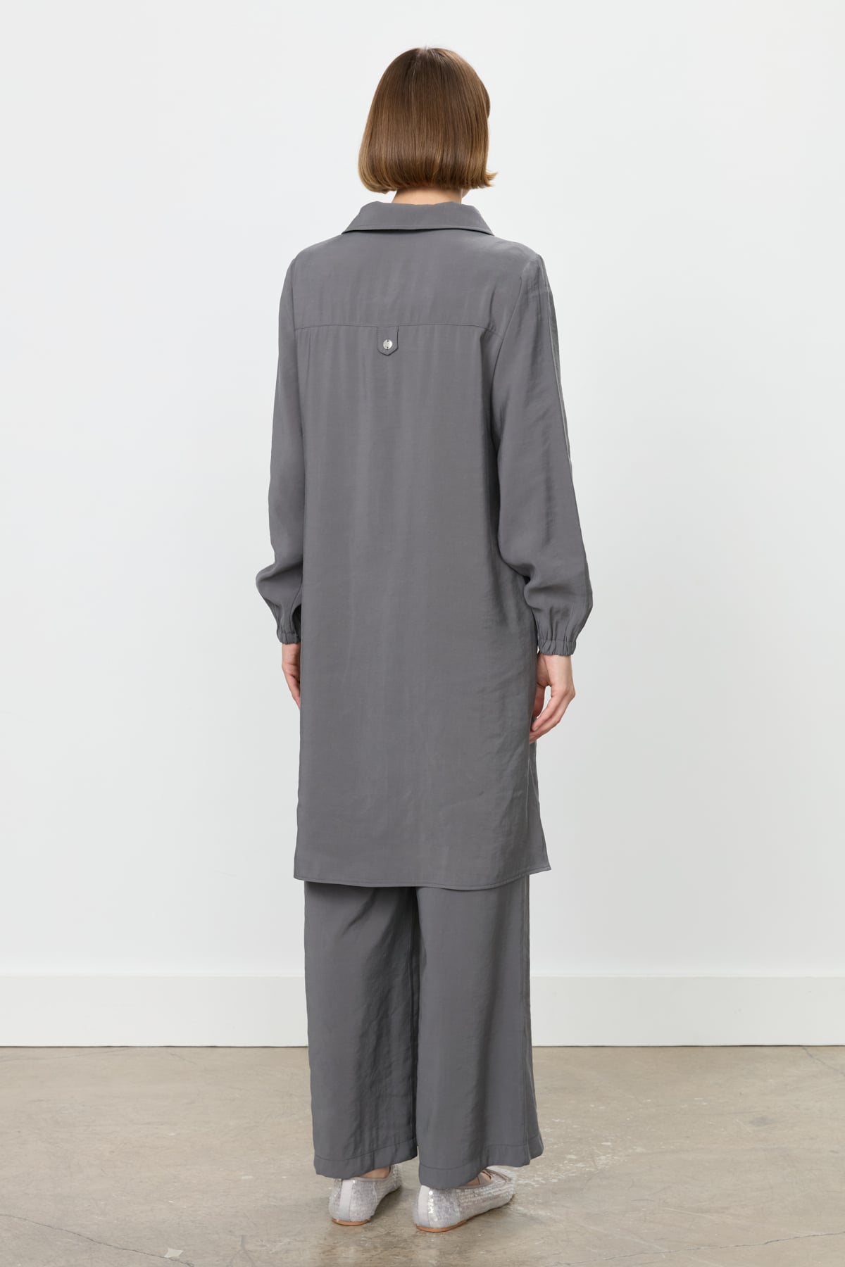 NİHAN Takım Nihan Modal Pantolon Tunik Takım  Füme_modest