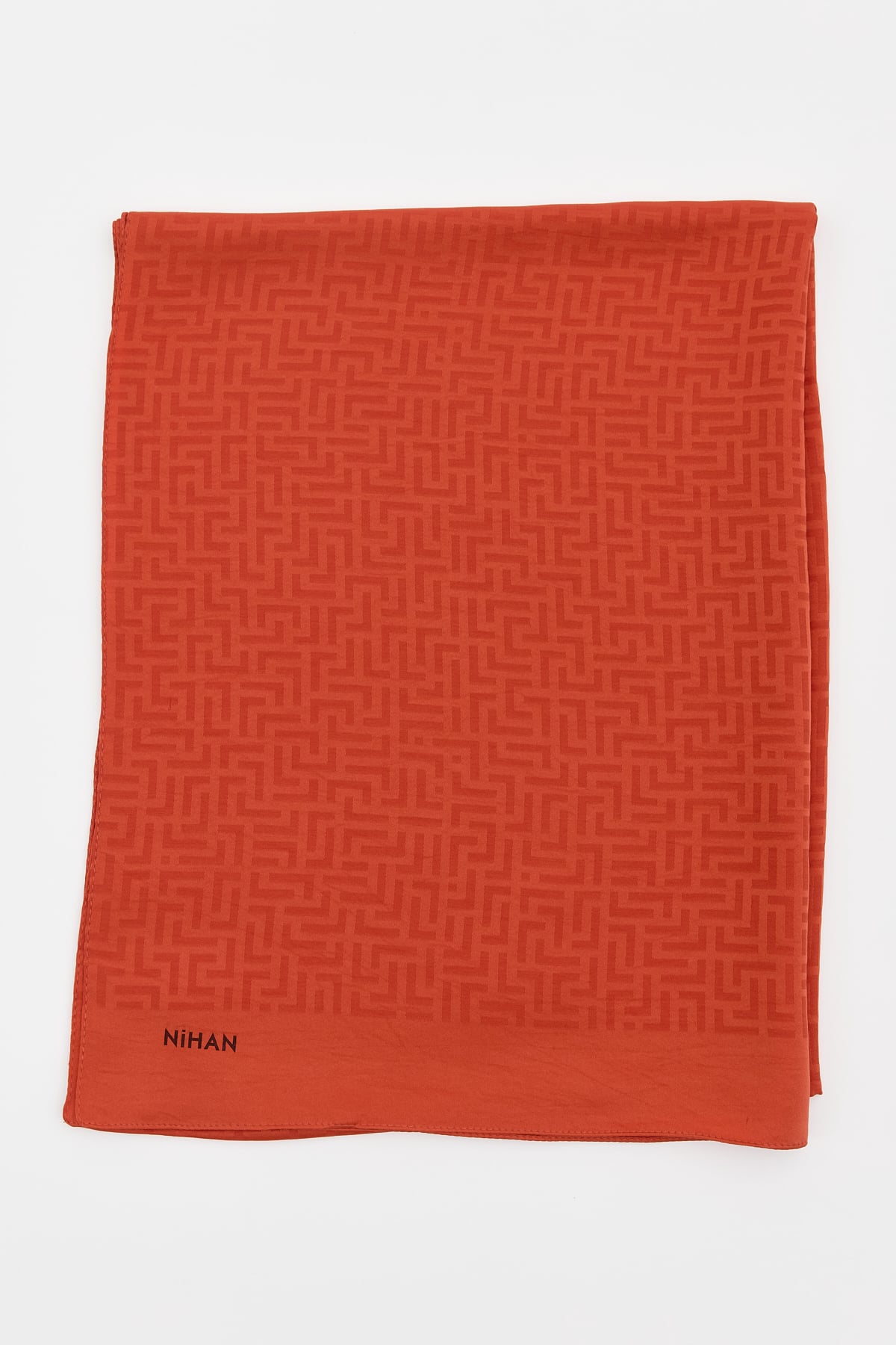 NİHAN Shawl Nihan Monogram Desen Şal  Taba_modest