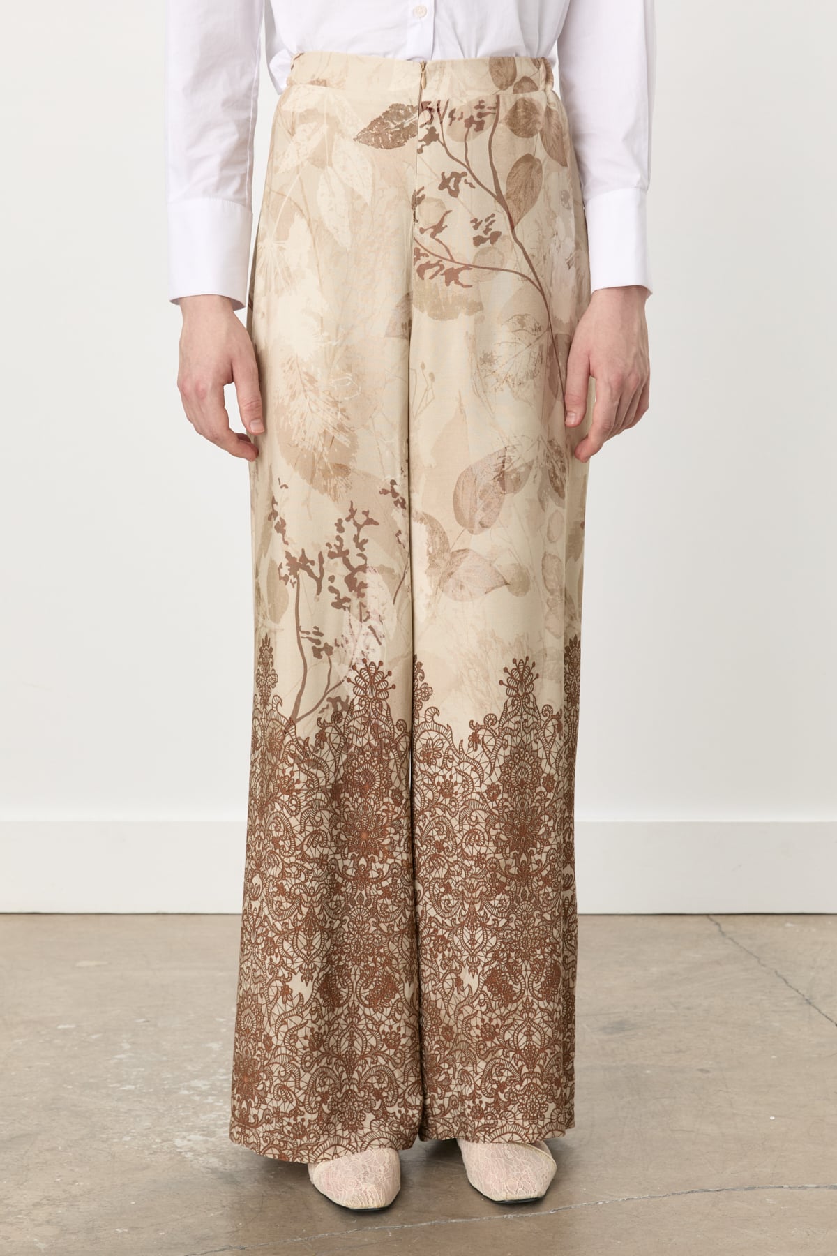 NİHAN Pants Nihan Rahat Kalıp Viskon Pantolon  Bej_modest