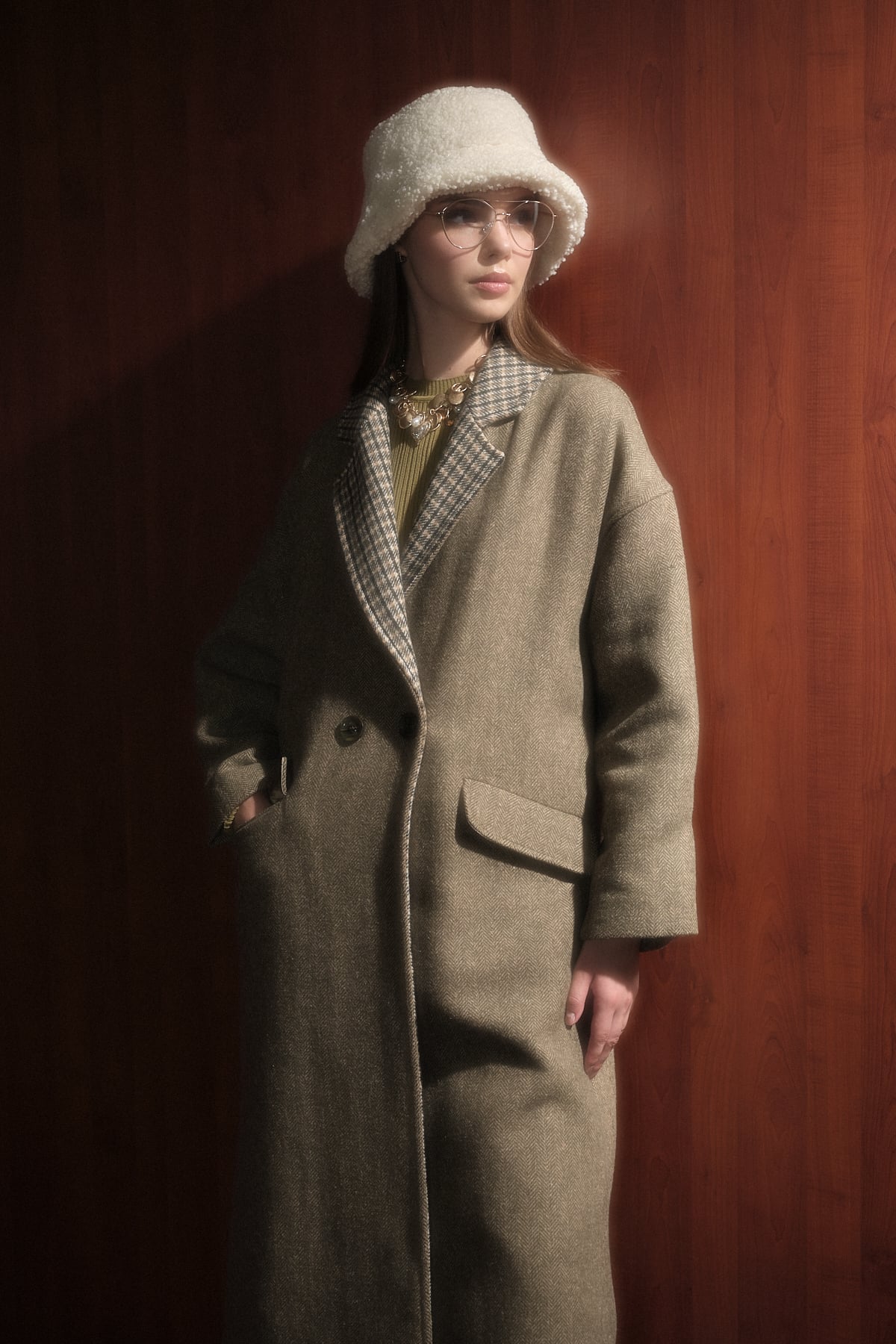 NİHAN Coat Oversize Kaban  Haki_modest
