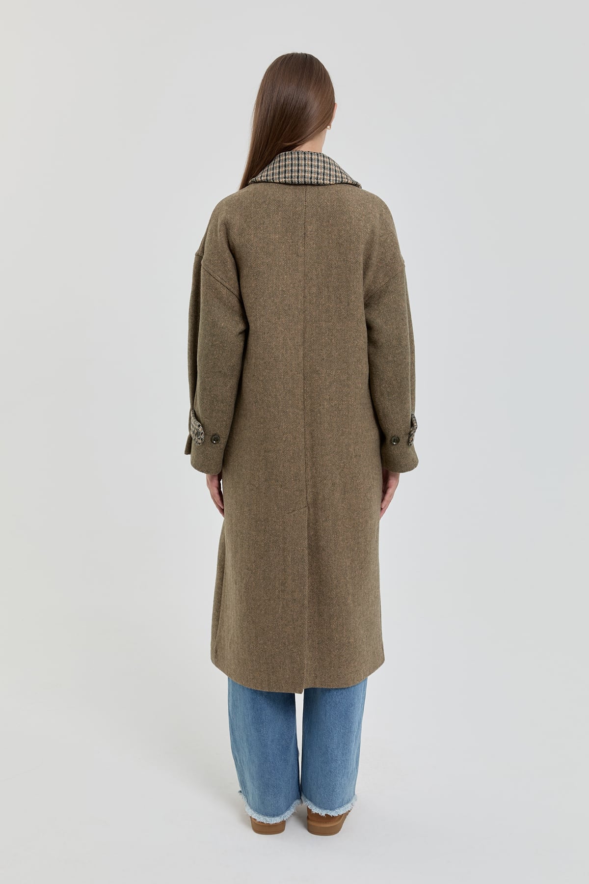 NİHAN Coat Oversize Kaban  Haki_modest