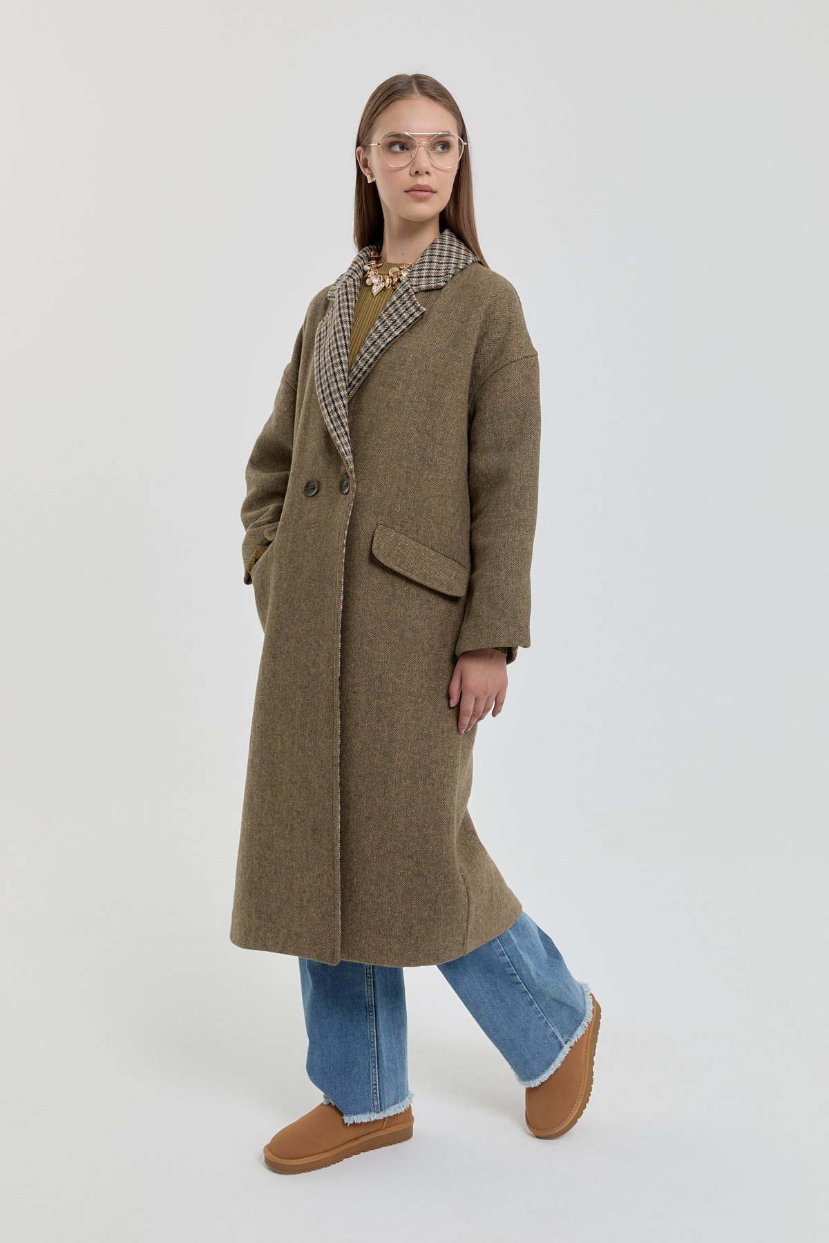 NİHAN Coat Oversize Kaban  Haki_modest