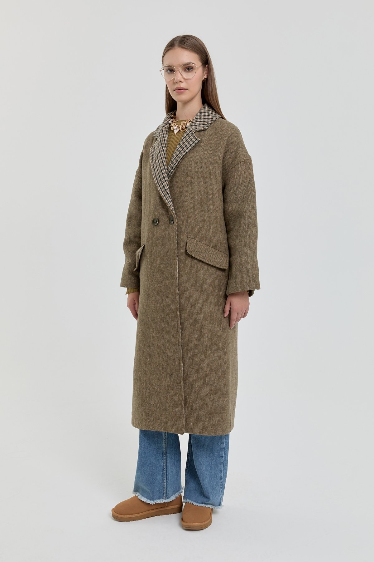 NİHAN Coat Oversize Kaban  Haki_modest