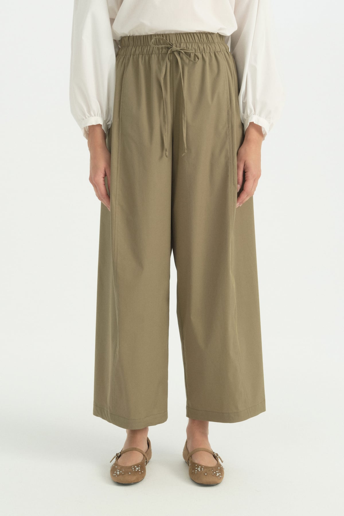 Pamuk Baggy Pantolon  Haki