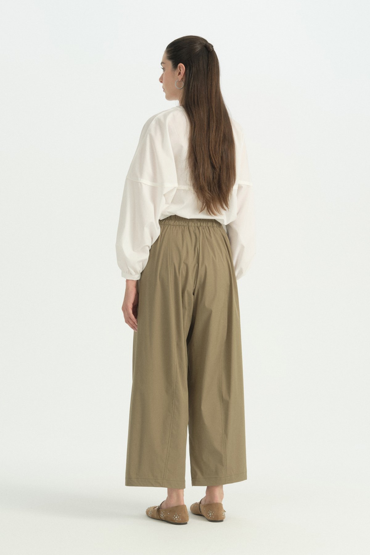Pamuk Baggy Pantolon  Haki
