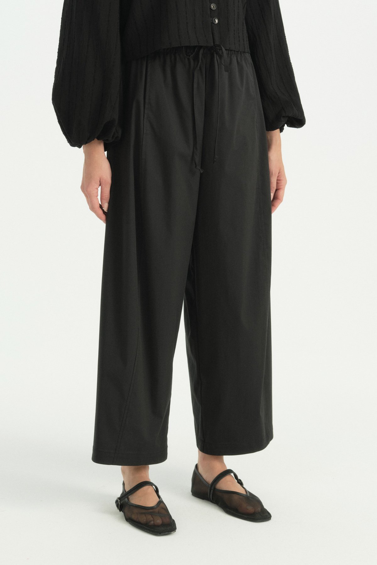 Pamuk Baggy Pantolon  Siyah