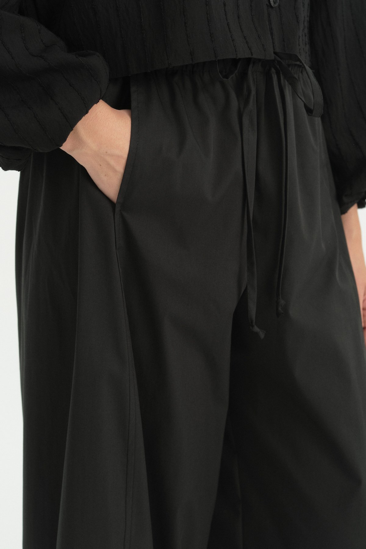 Pamuk Baggy Pantolon  Siyah