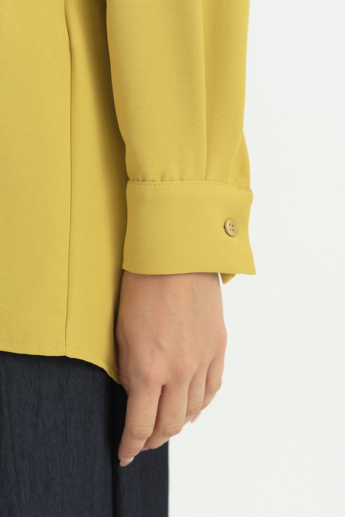 Pili Detaylı Vintage Gömlek Tunik  Asit