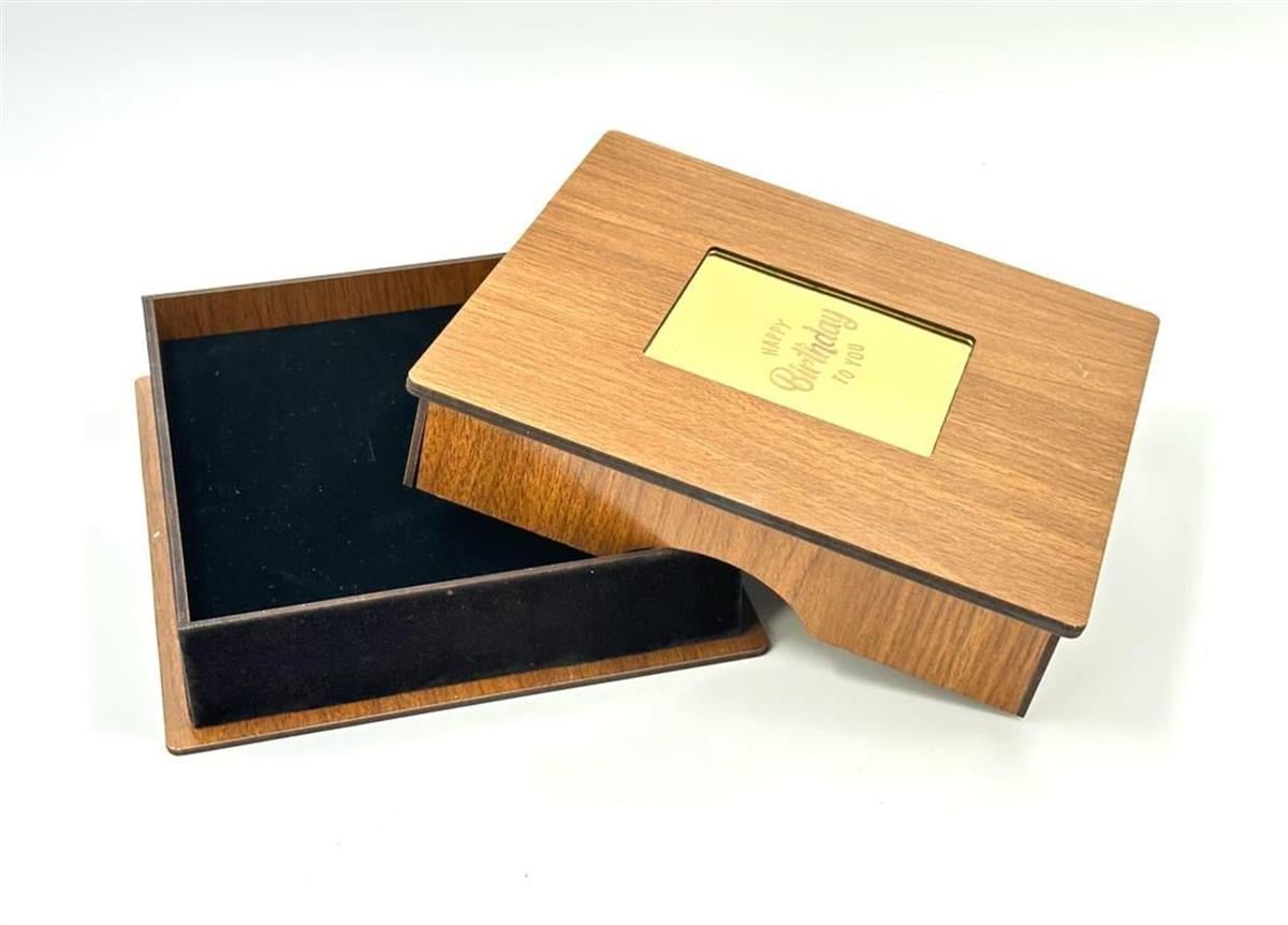 Ahşap set kutusu gold