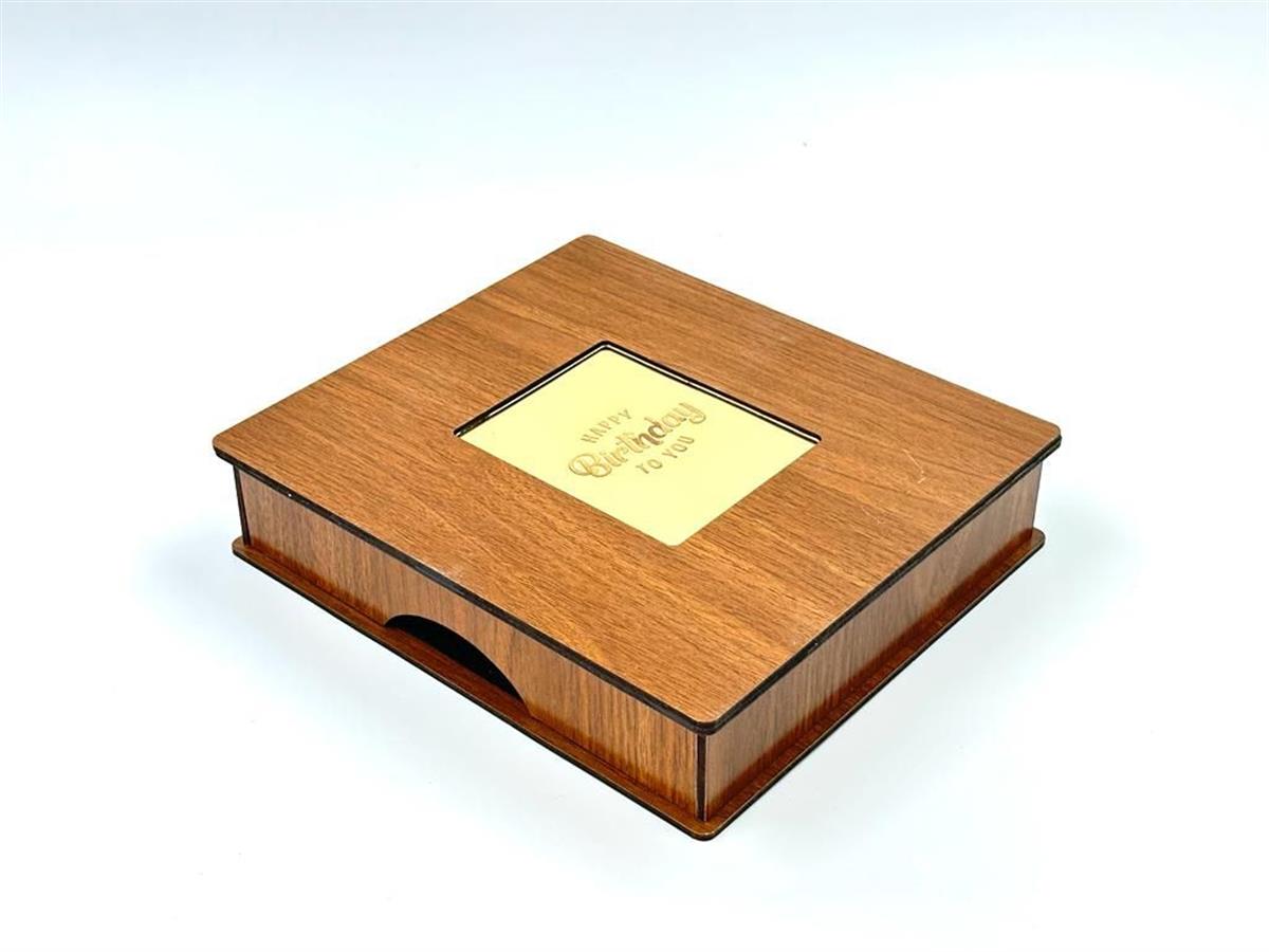 Ahşap set kutusu gold
