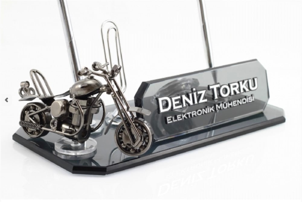 Aty-101 Motosiklet Figürlü İsimlik