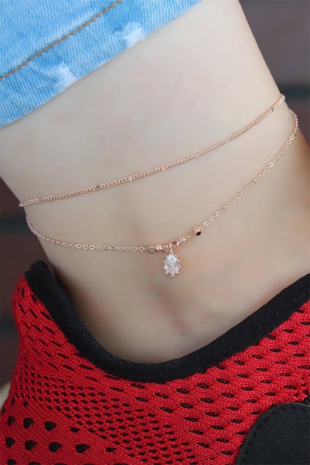  Zirkon Taşlı Rose Renk Hal Hal
