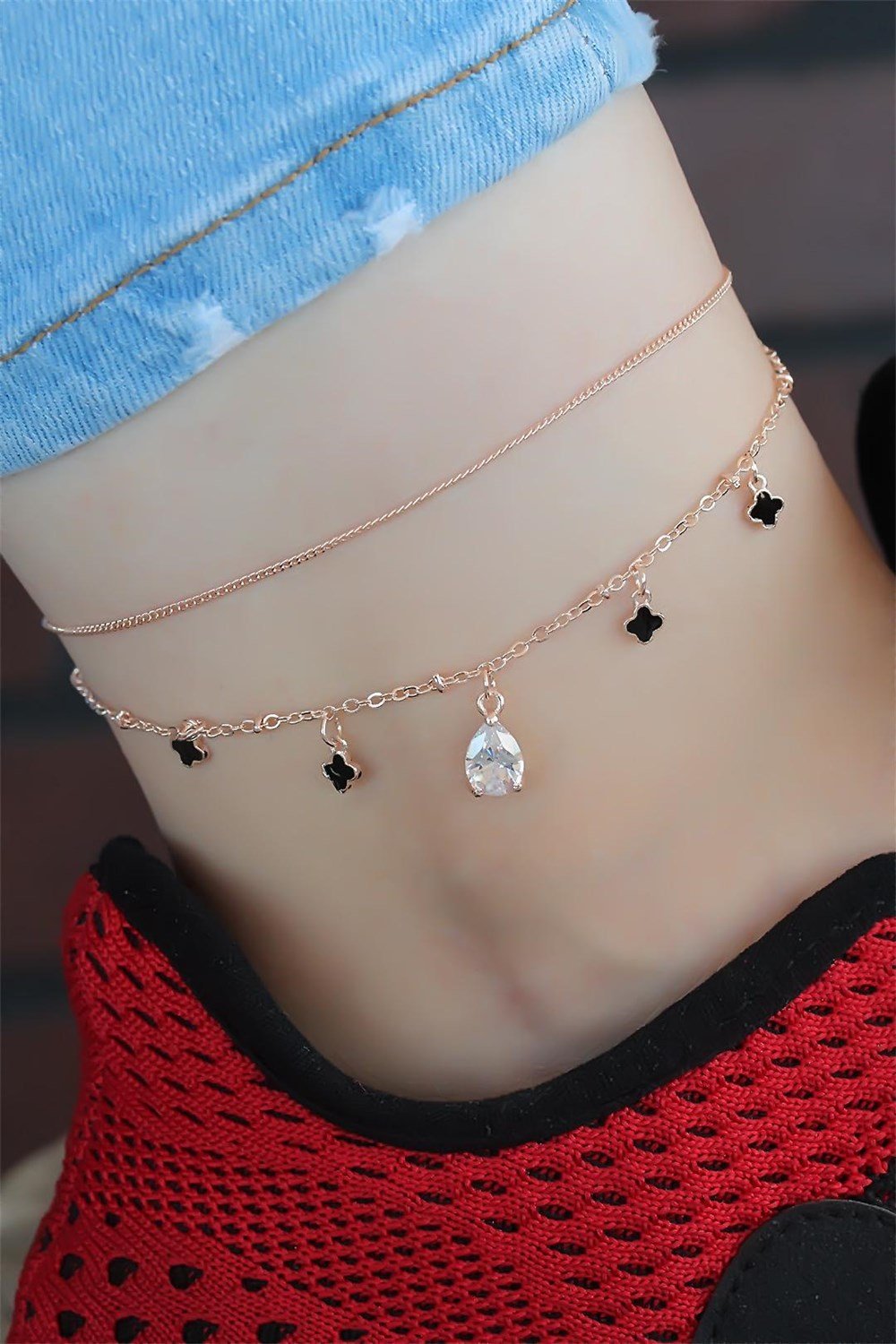  Zirkon Taşlı Rose Renk Kaplama Hal Hal
