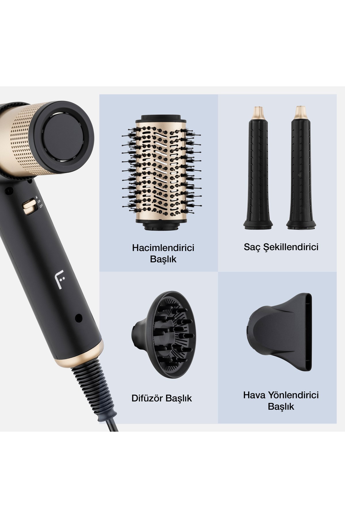 Airwave Saç Şekillendirici Set Gold