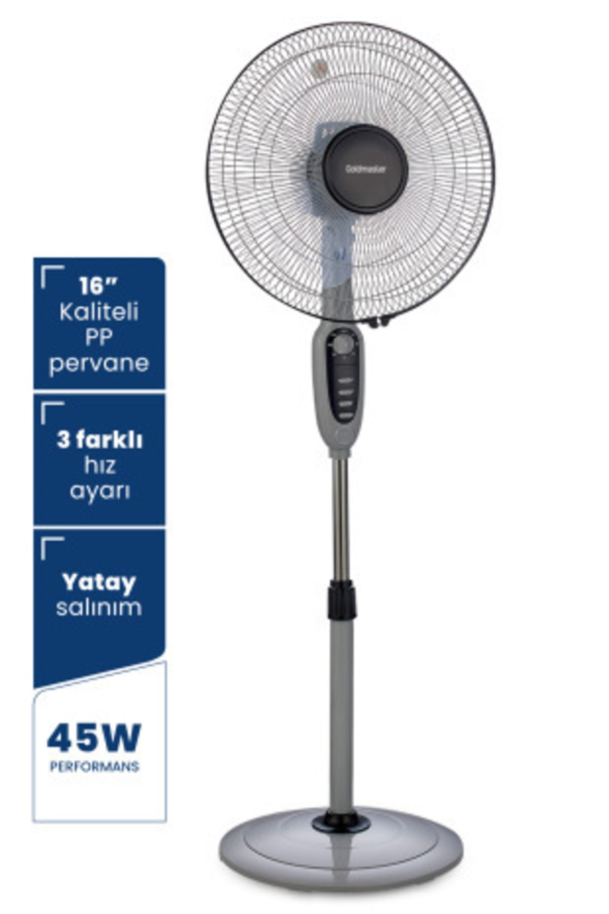Airy 16 inch  Zaman Ve Hız Ayarlı Ayaklı Vantilatör