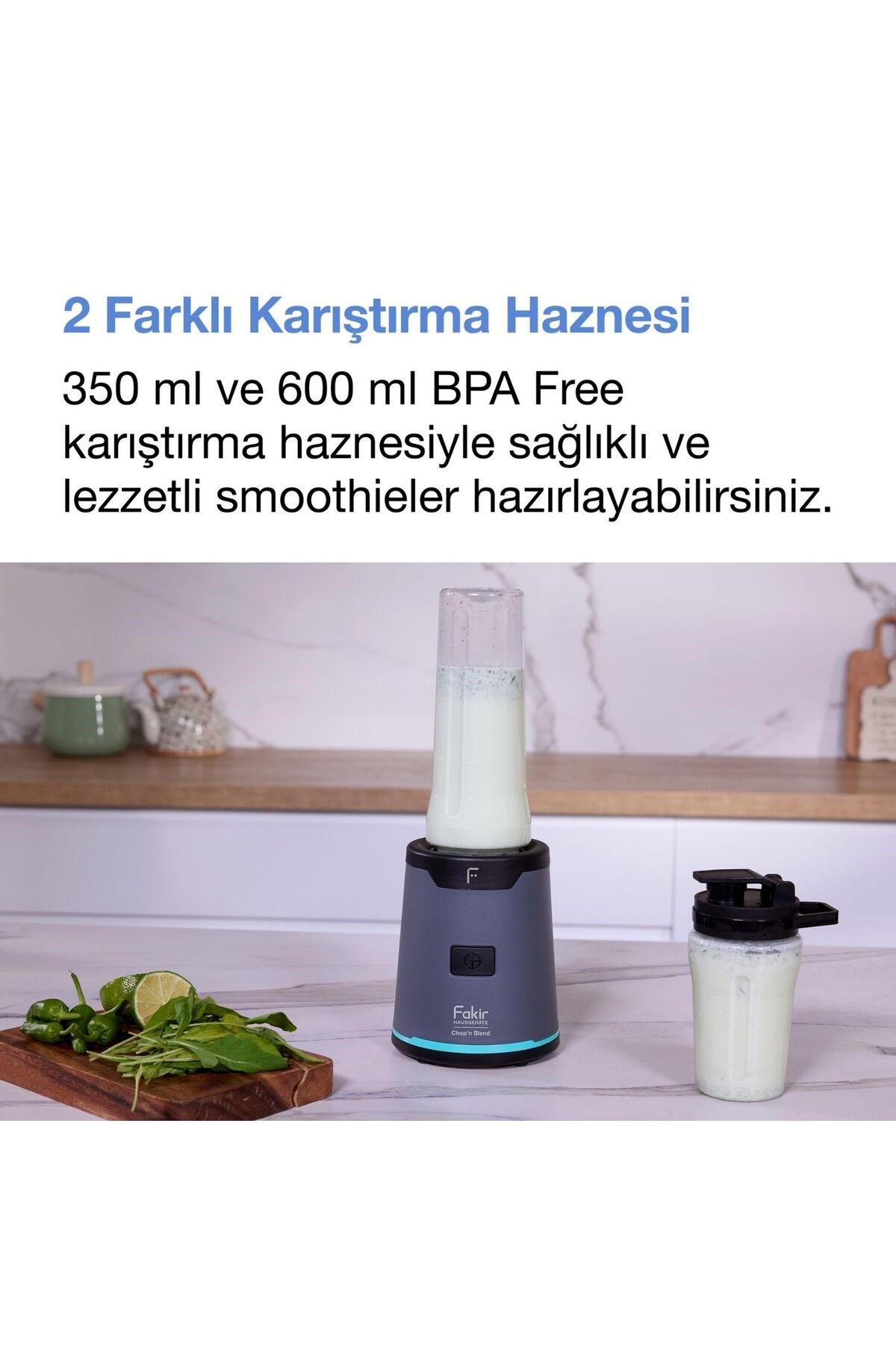 Chop'N Blend Smoothie Blender Aqua