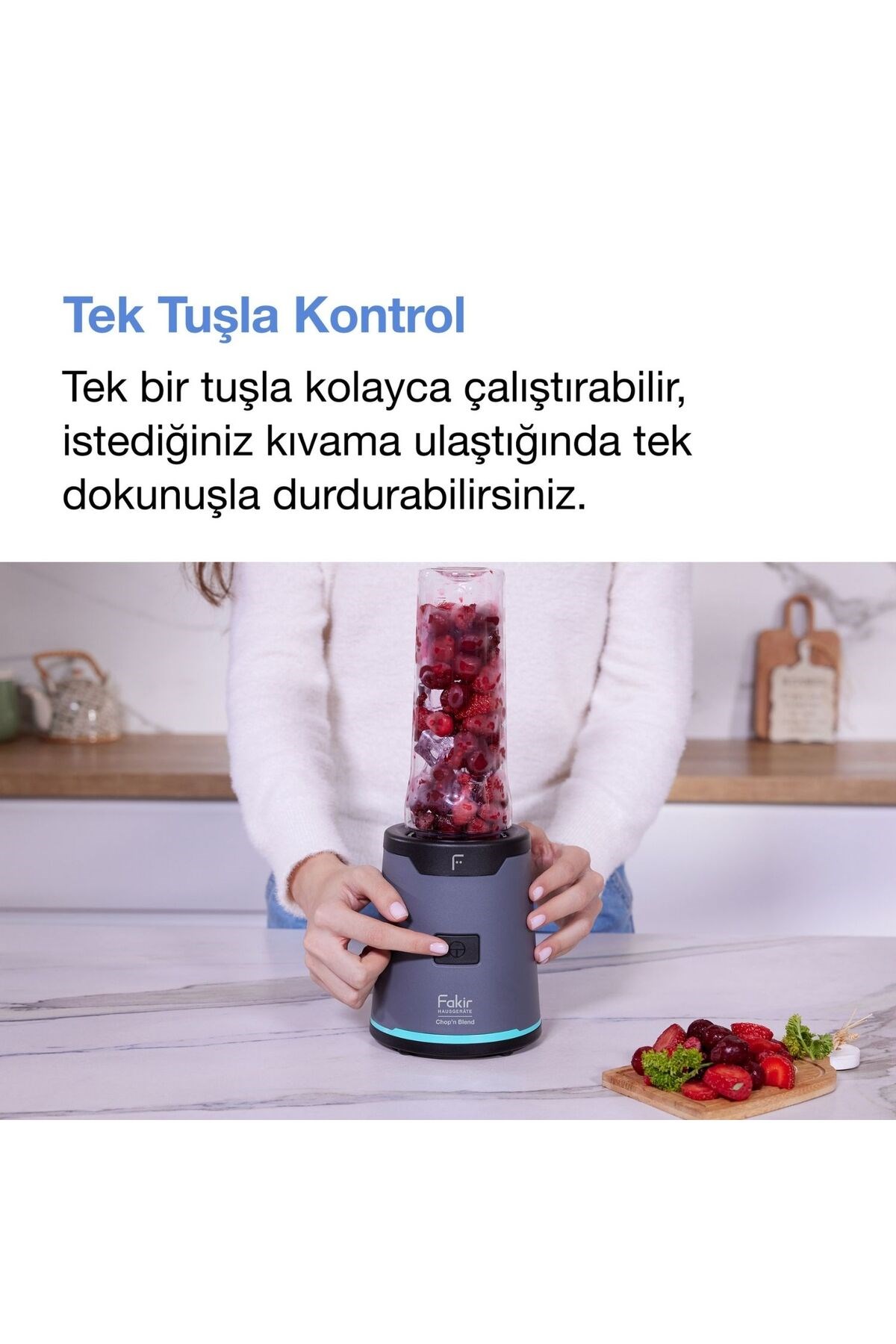 Chop'N Blend Smoothie Blender Aqua