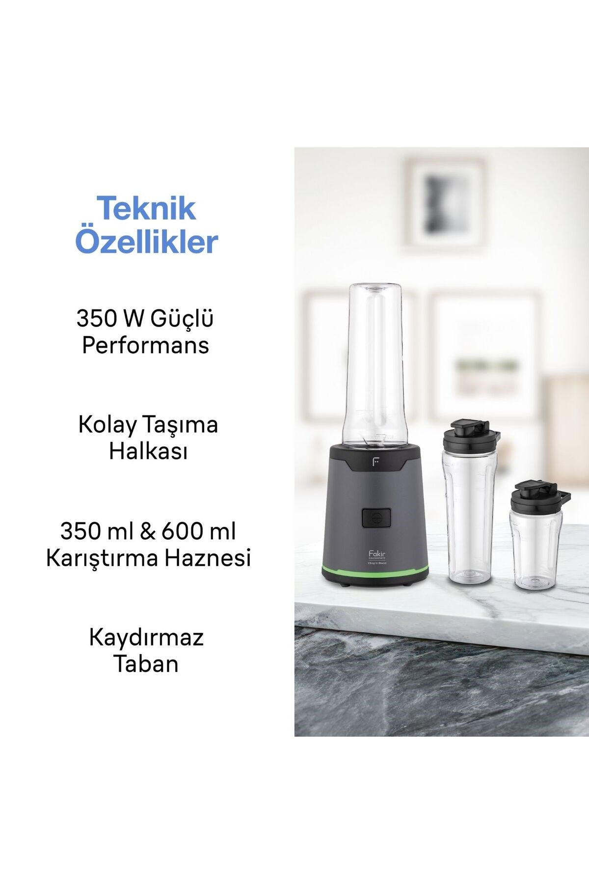 Chop'N Blend Smoothie Blender Yeşil