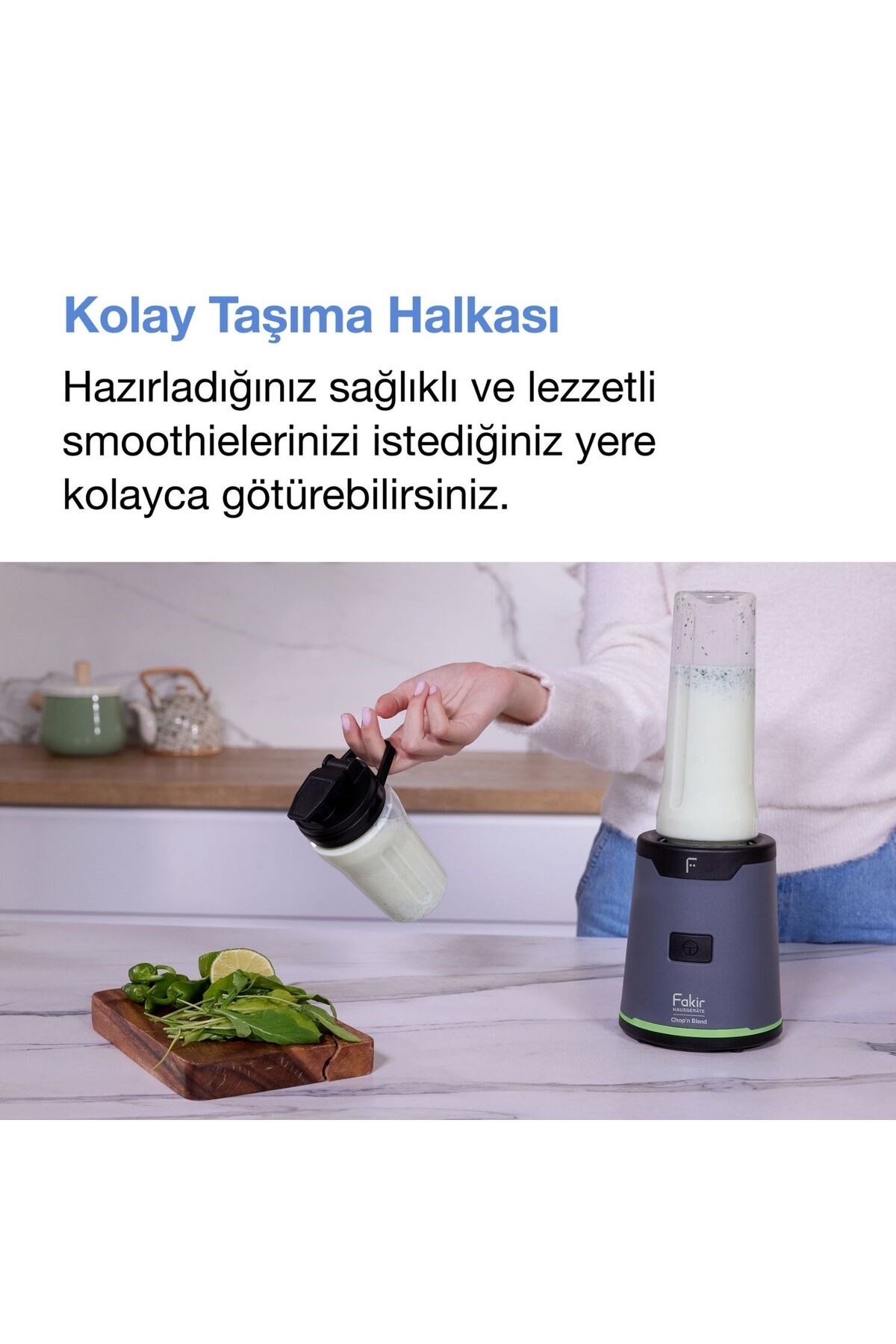 Chop'N Blend Smoothie Blender Yeşil