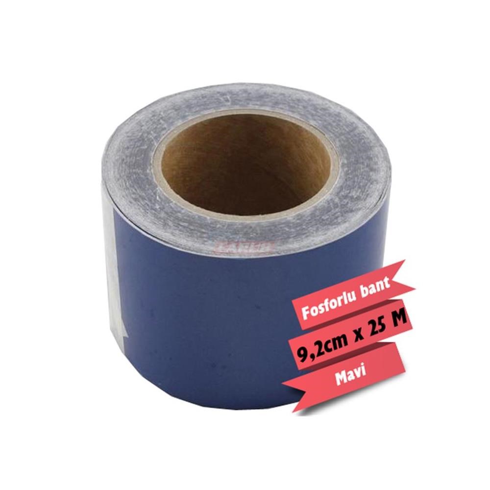 Fosforlu Bant 9,2cmx25M Mavi