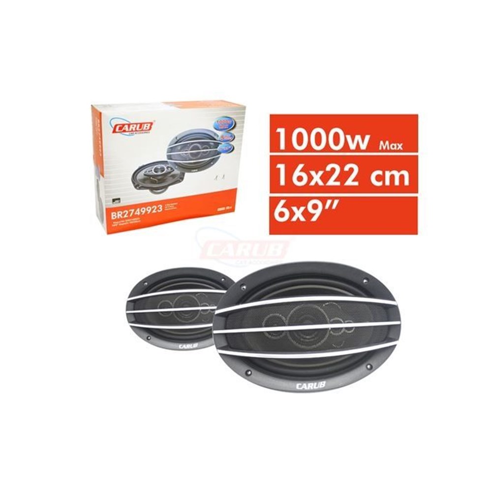 HOPARLÖR KAPAKLI OVAL1000W 16x22cm 6x9 inc  2 Li TAKIM