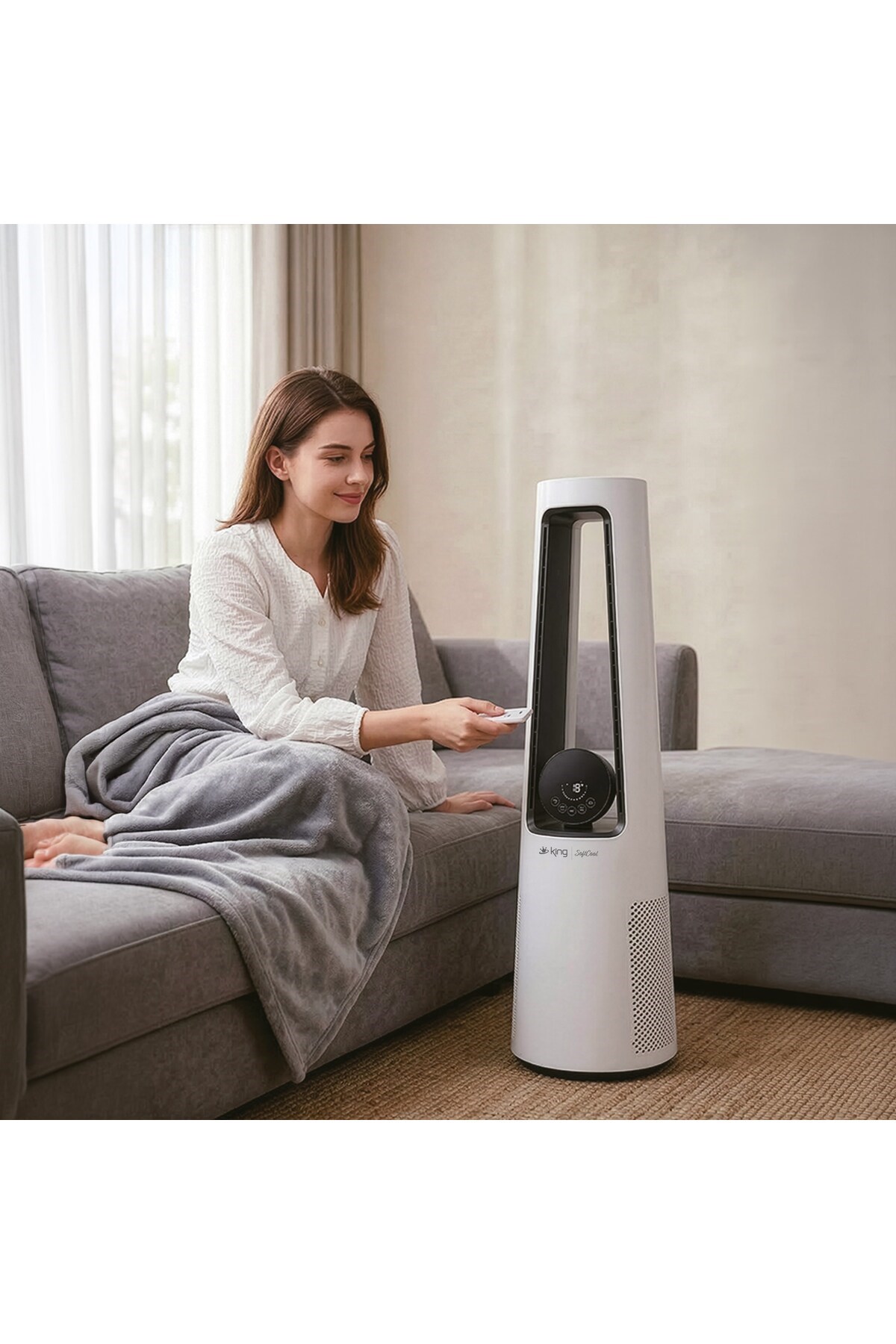 K7103 SOFTCOOL KULE TİPİ KANATSIZ FAN