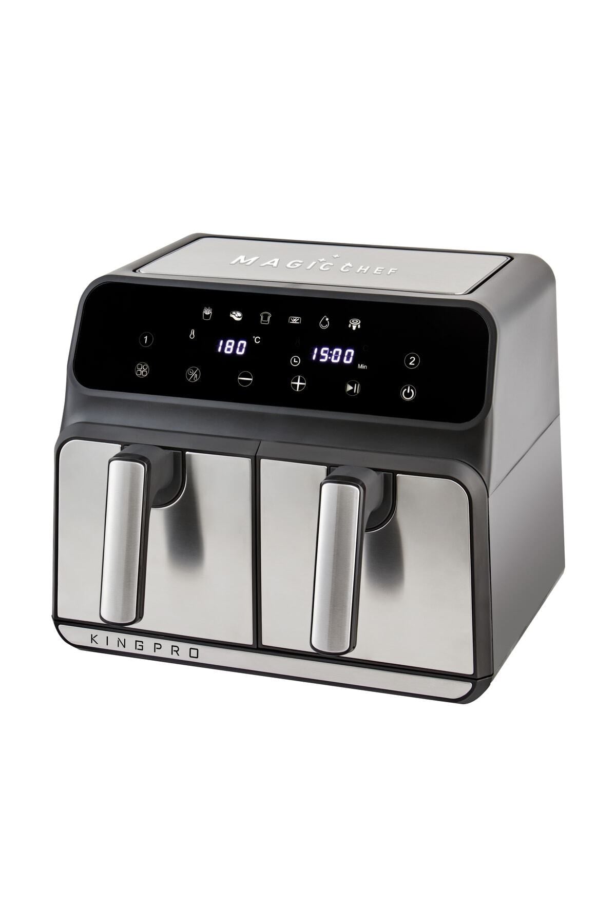 Kyf28 Magicchef Çift Sepetli Sıcak Hava Fritözü 8 Litre Xxl