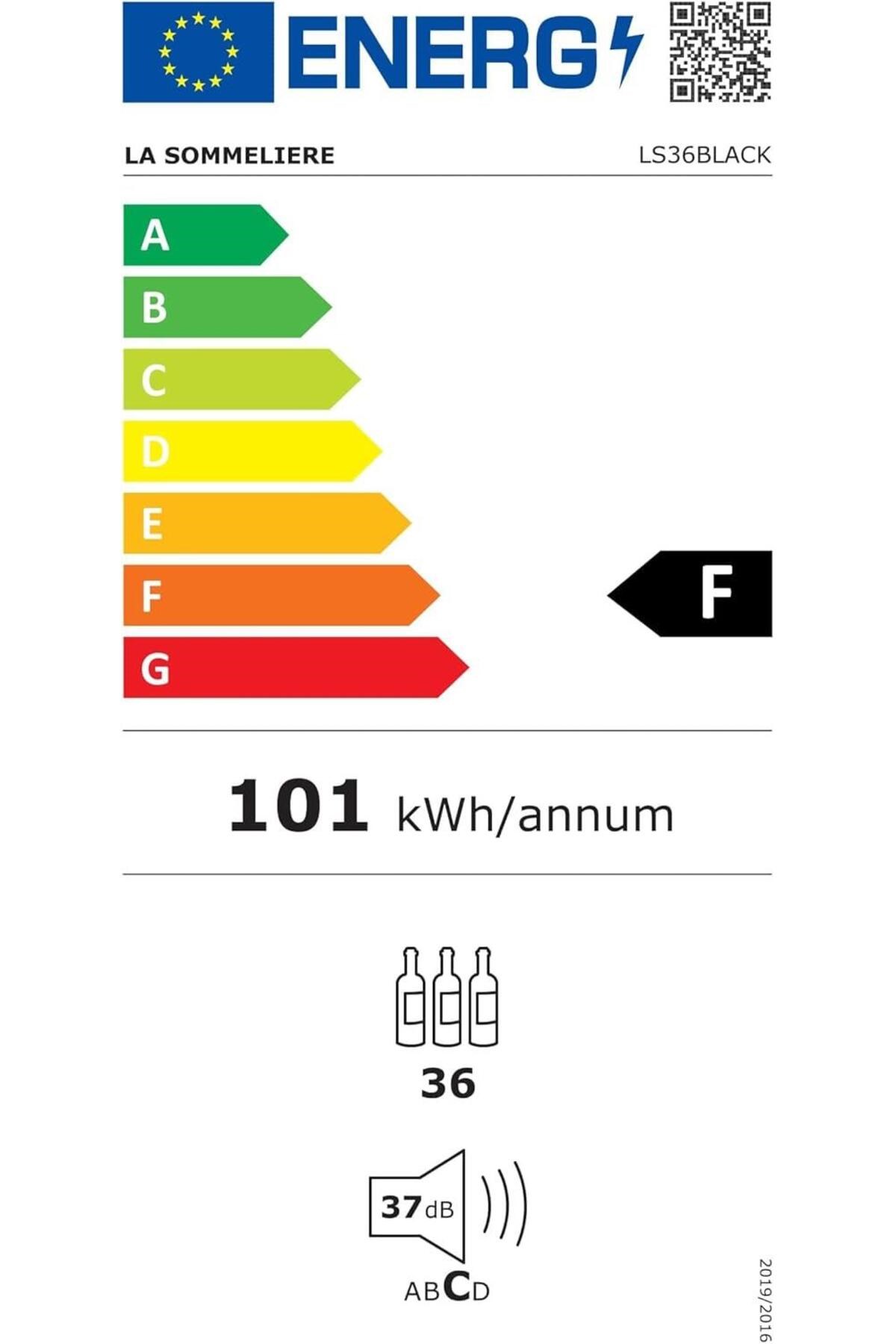 La Sommeliere 36 Şişe Kapasiteli Solo Dolabı LS36BLACK