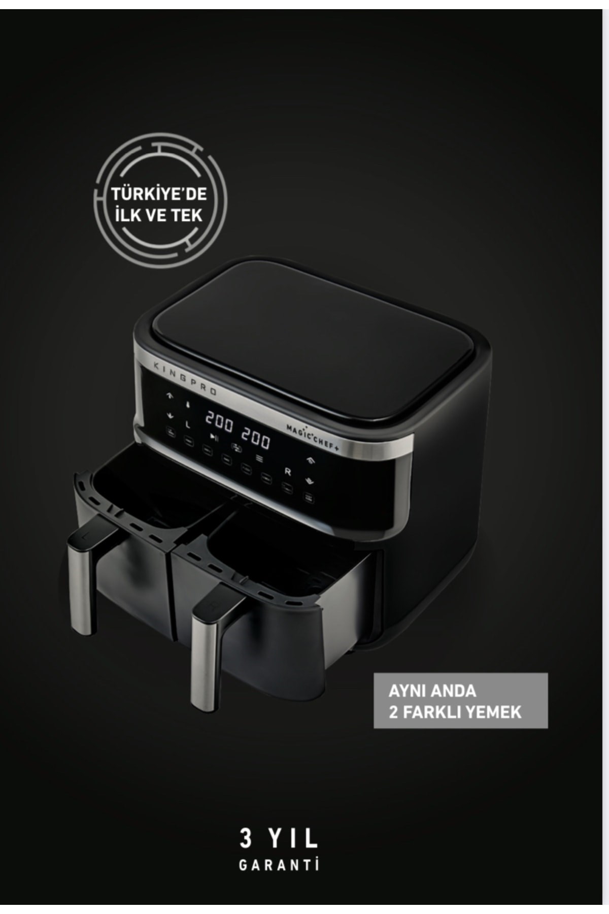 Pro Kyf32 Magıcchef Plus Dual Air Fryer Pişirme Robotu