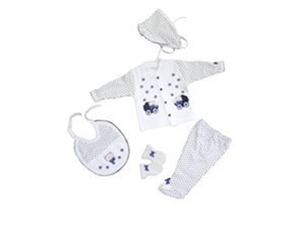 Sema Bebe 5'li Premature Puanlı Set - Mavi