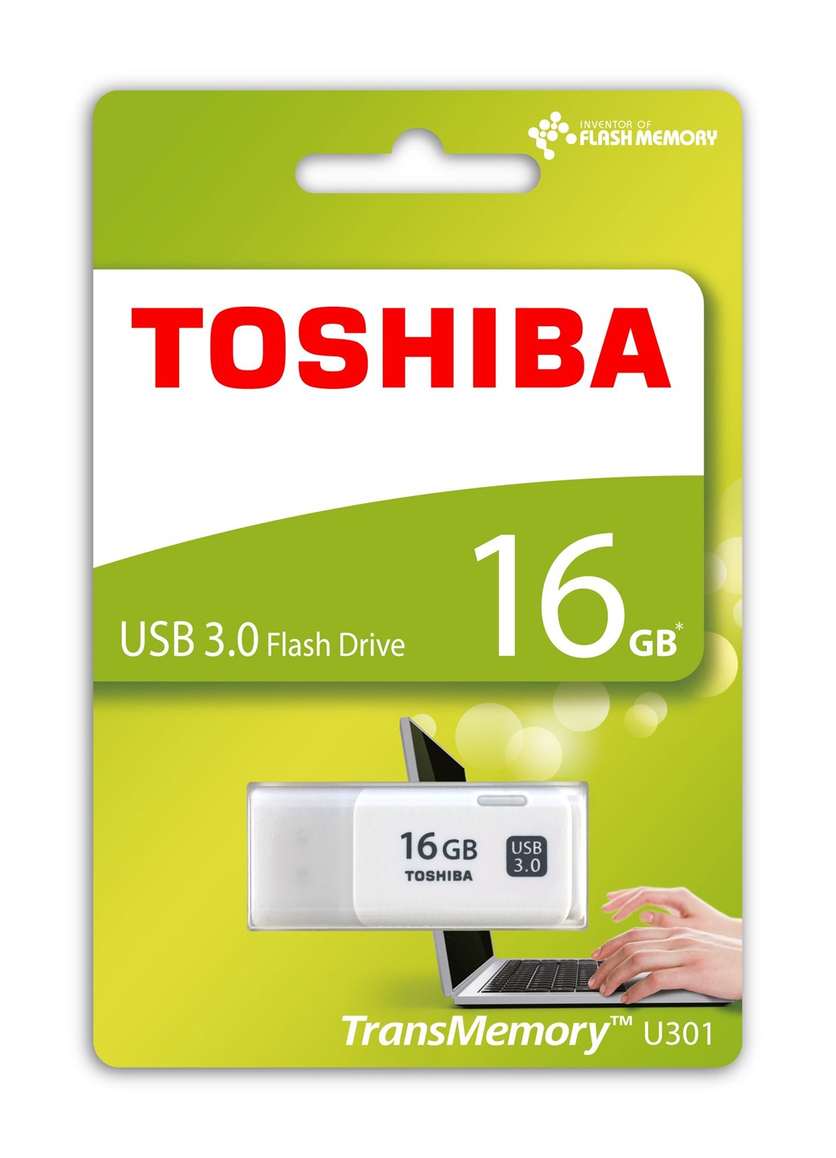 TOSHIBA 16GB Hayabusa USB3.0 Beyaz USB Bellek THN-U301W0160E4