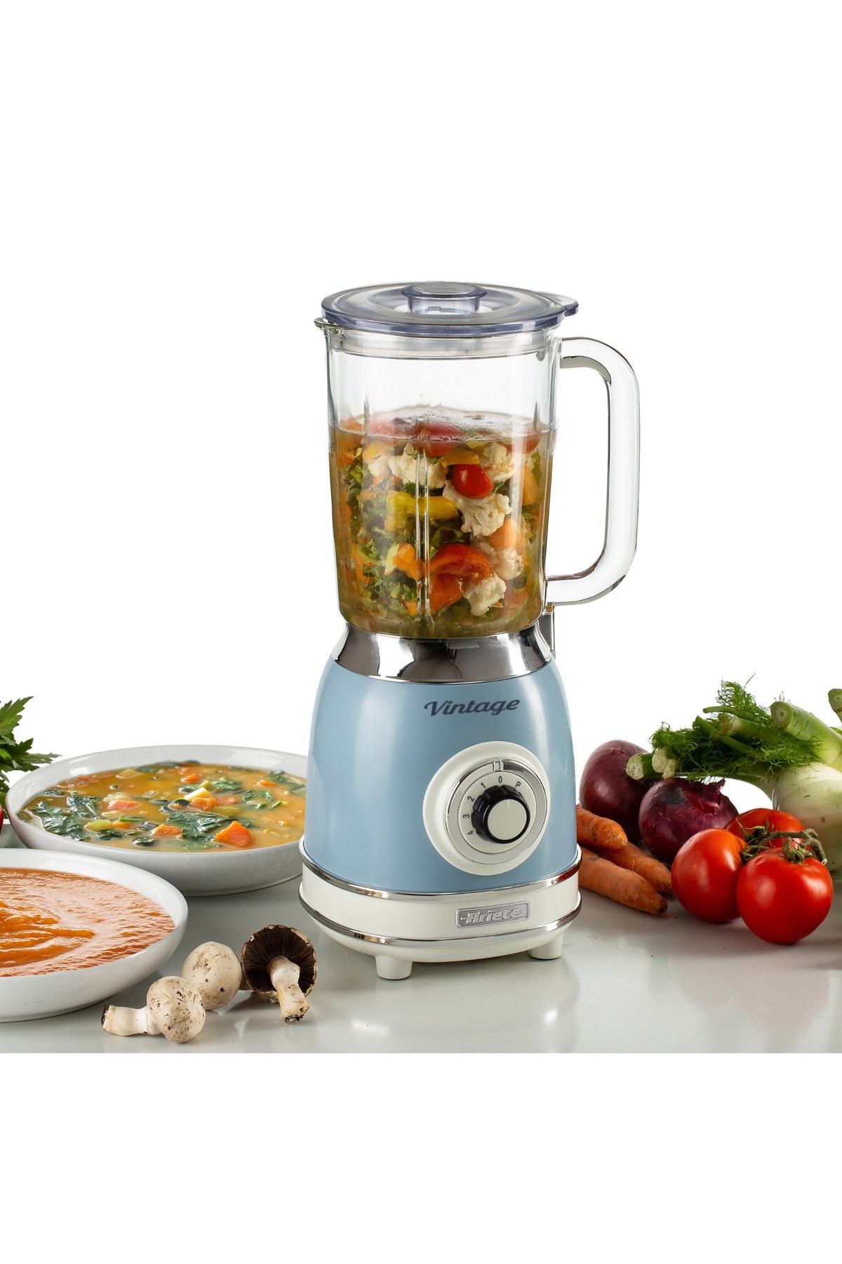 Vintage 3'lü Kahvaltı Seti (SU ISITICI KETTLE SMOOTHİE CAM BLENDER EKMEK KIZARTMA MAKİNESİ)