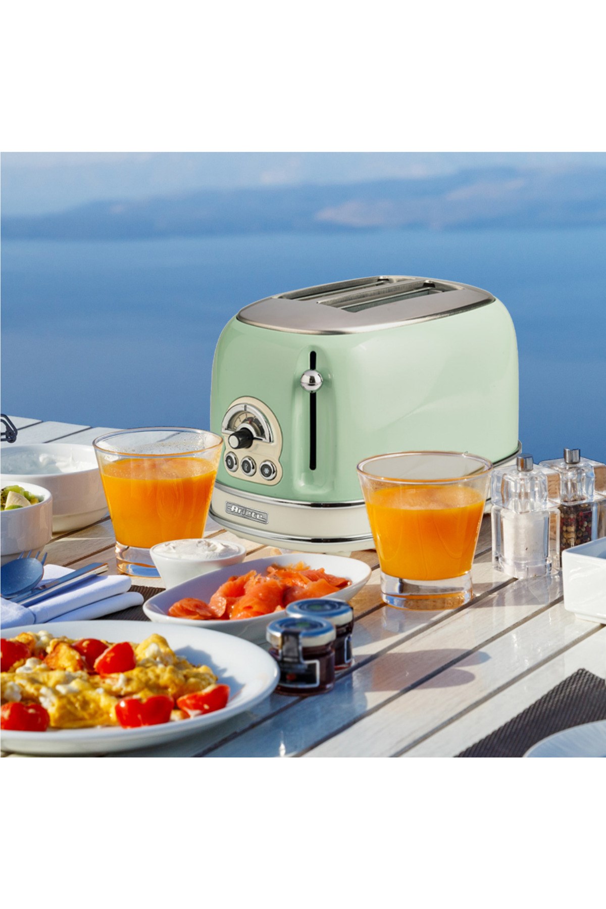 Vintage Kahvaltı Seti Su Isıtıcı Kettle + Smoothie Cam Blender + Ekmek Kızartma Makinesi + Fi