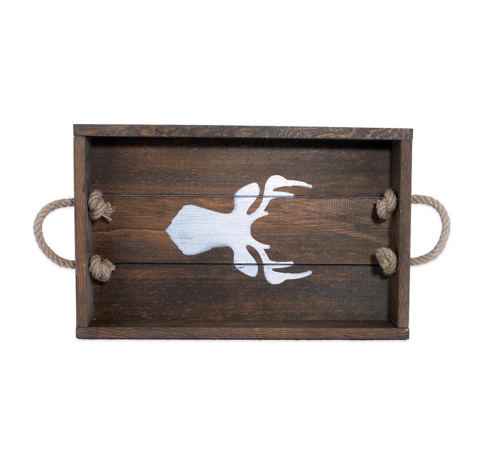 Deer Ahşap Dekoratif Tepsi
