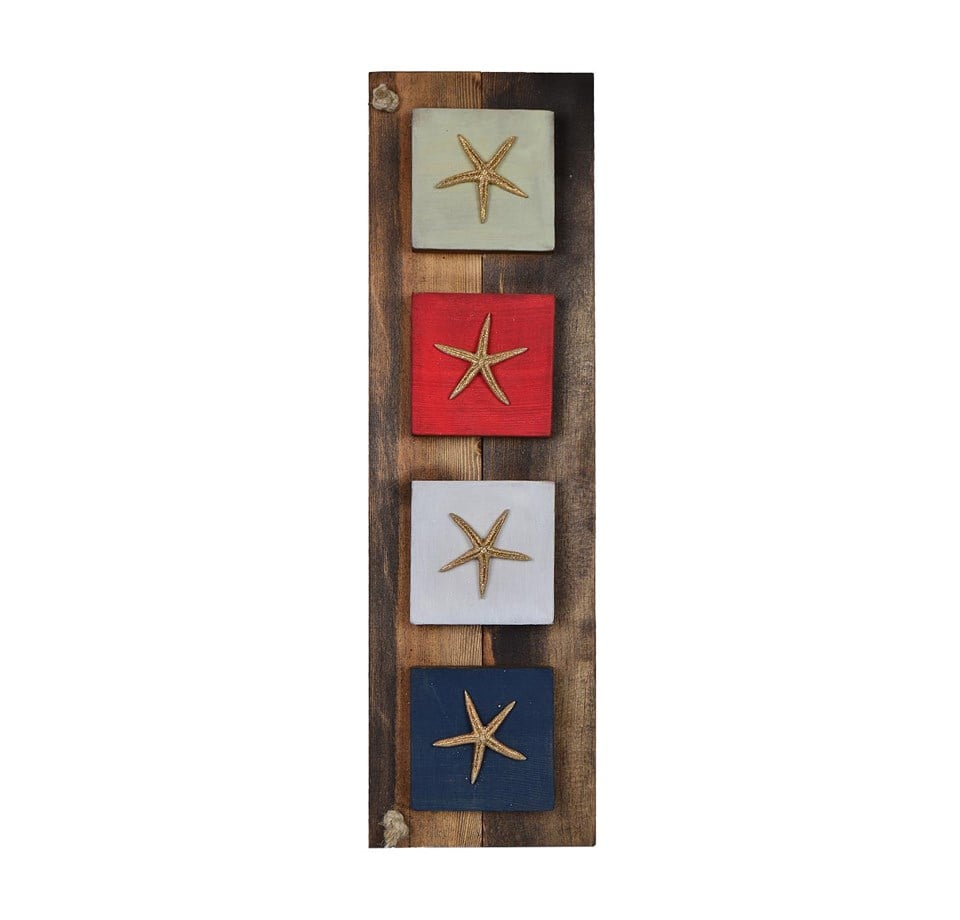 Deniz Yıldızı Ahşap Dekoratif Tablo